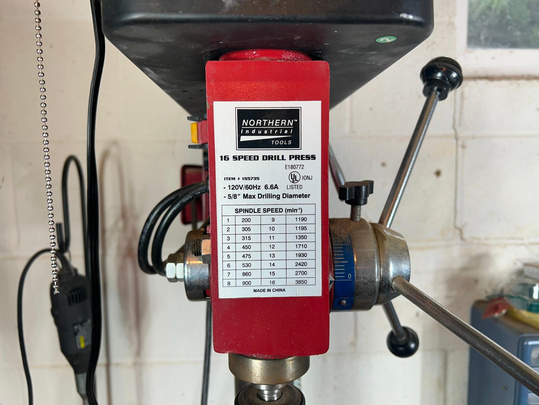 Northern Industrial Tools 16-Speed Drill Press