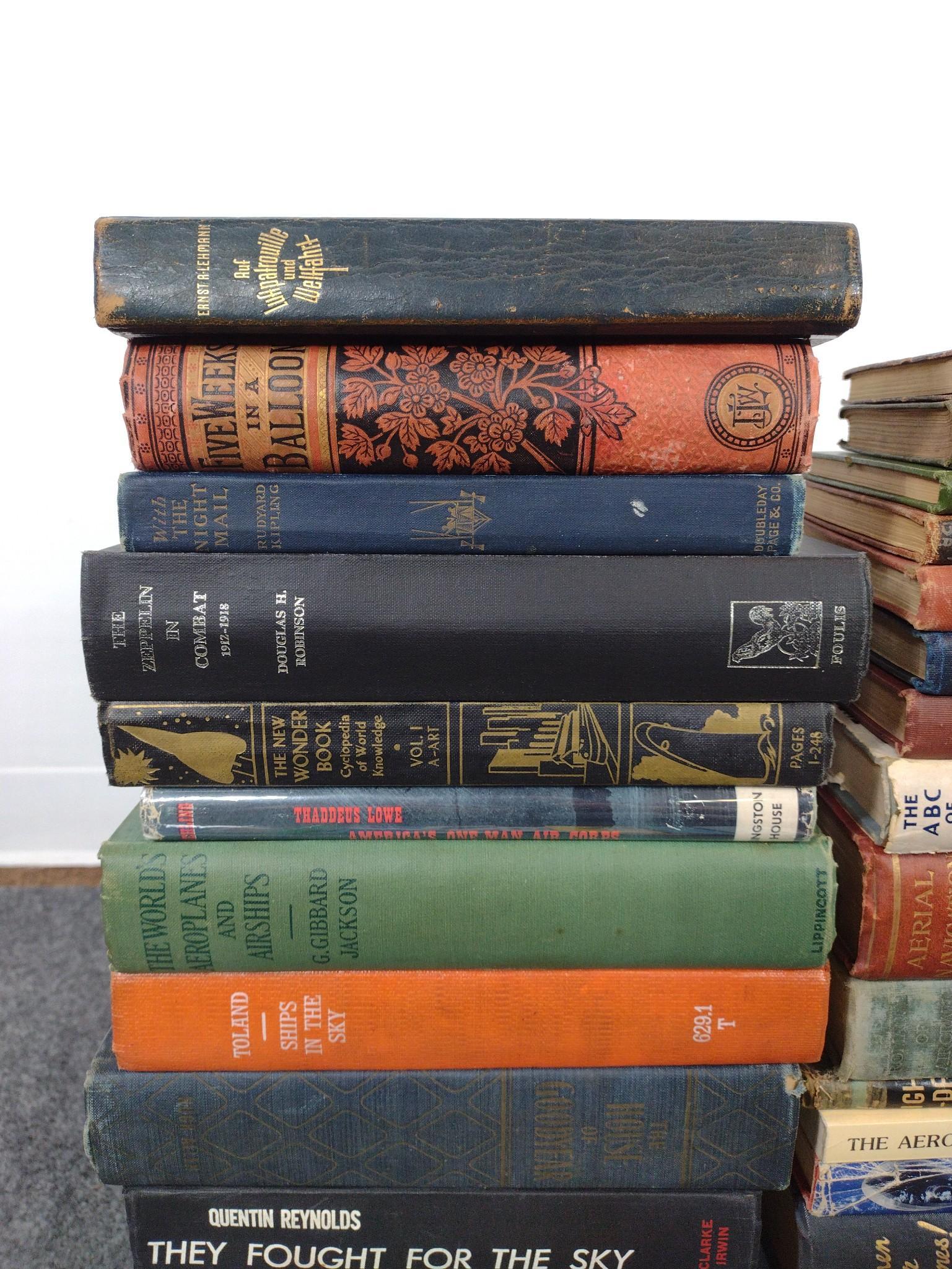 51 Zeppelin Books & Pamphlets Incl. Kipling & Verne