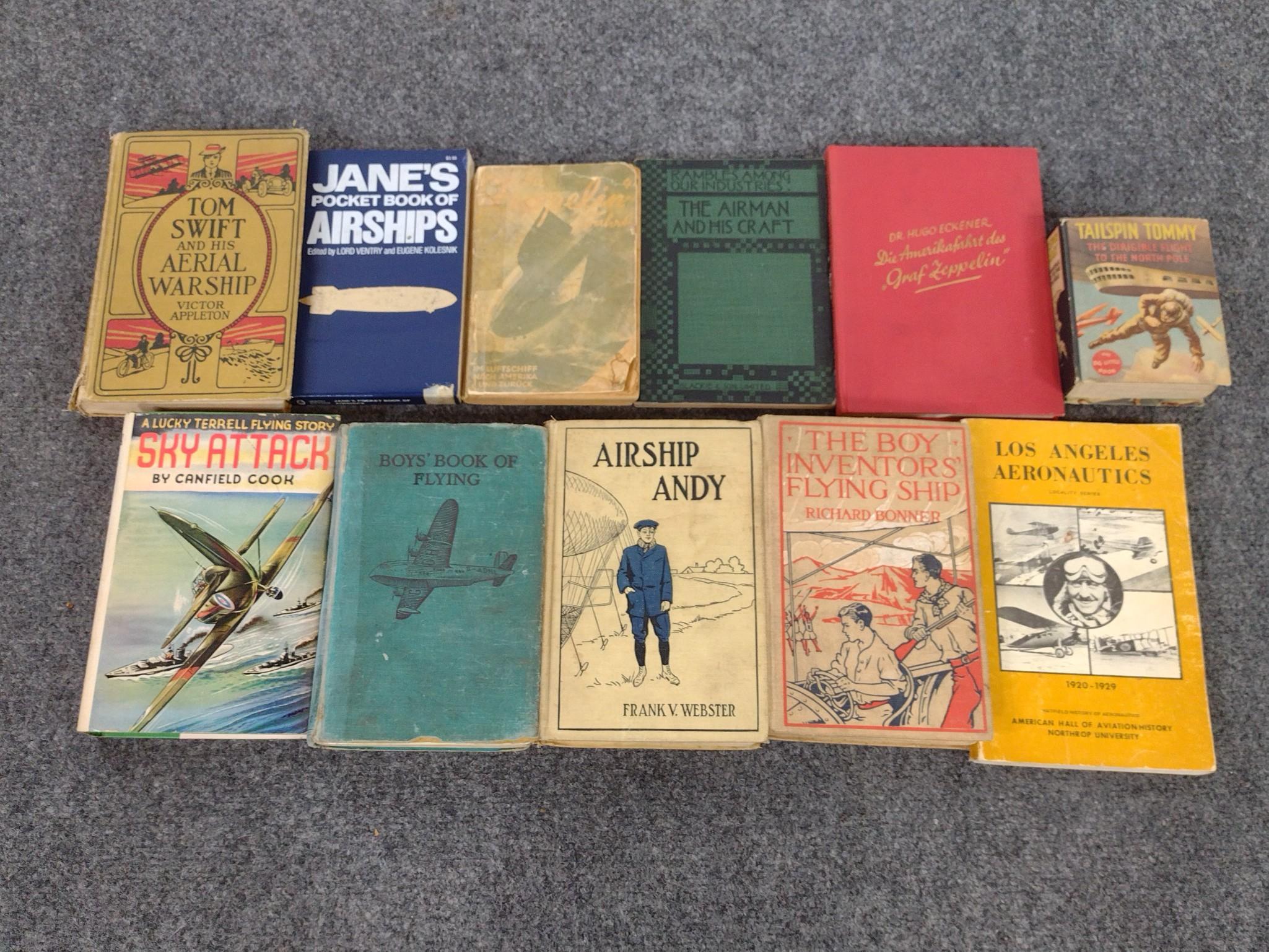 53 Books On Zeppelins Incl. "Tom Swift" By Appleton
