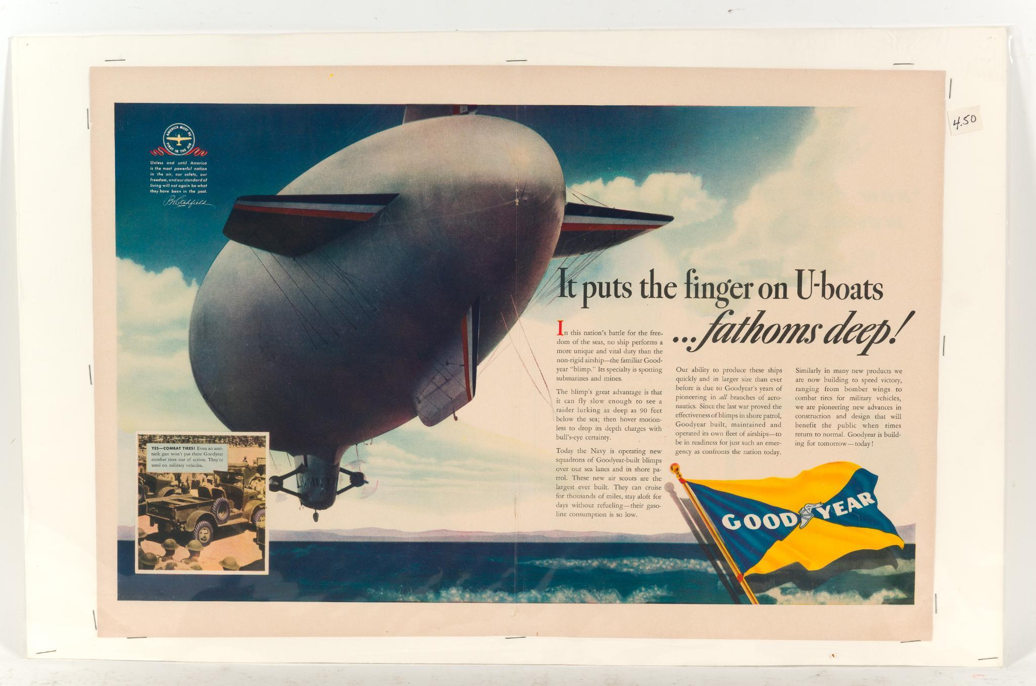3 Goodyear Aircraft Advertisements