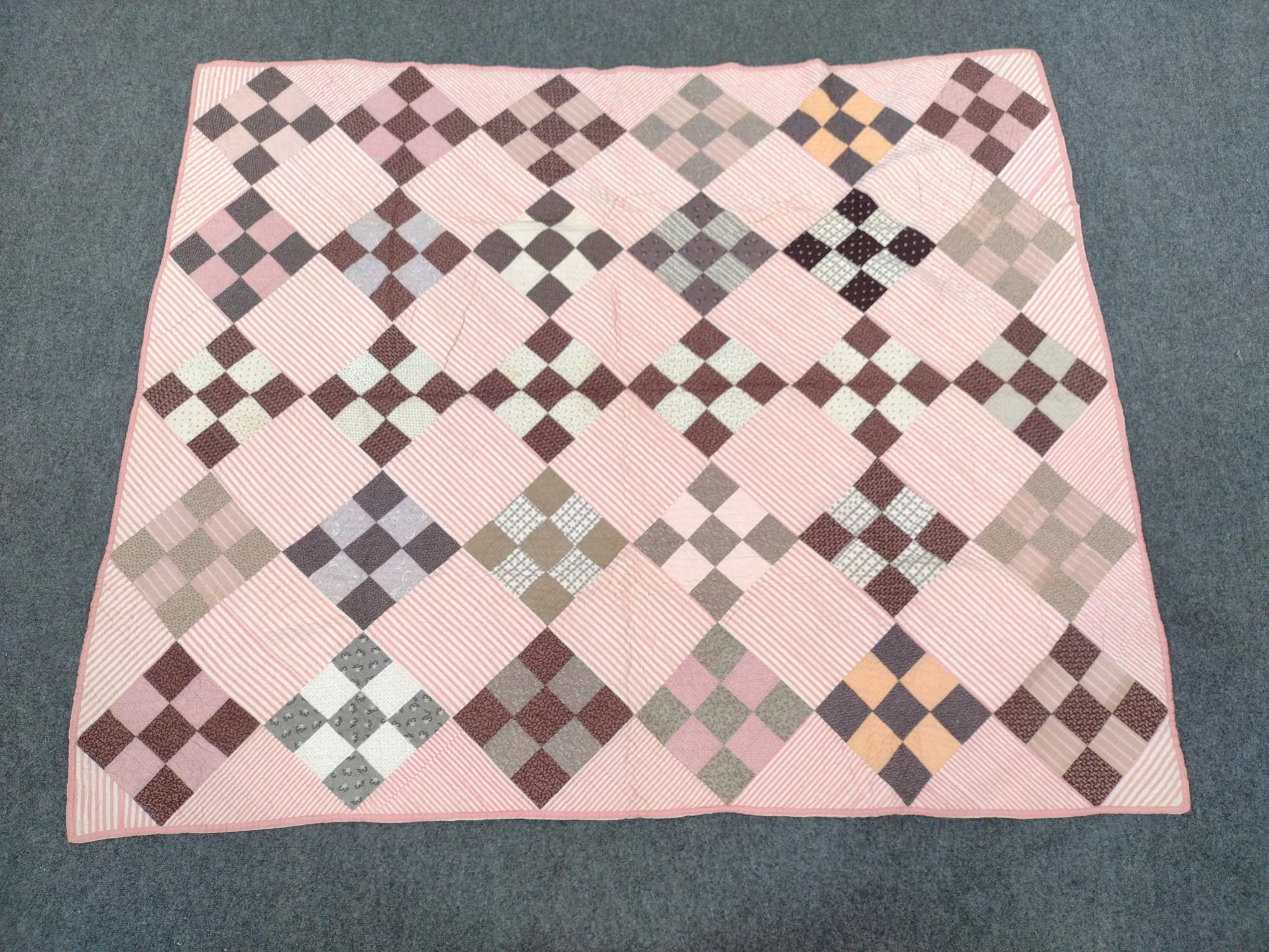 American Diamond Lattice Patchwork Quilt