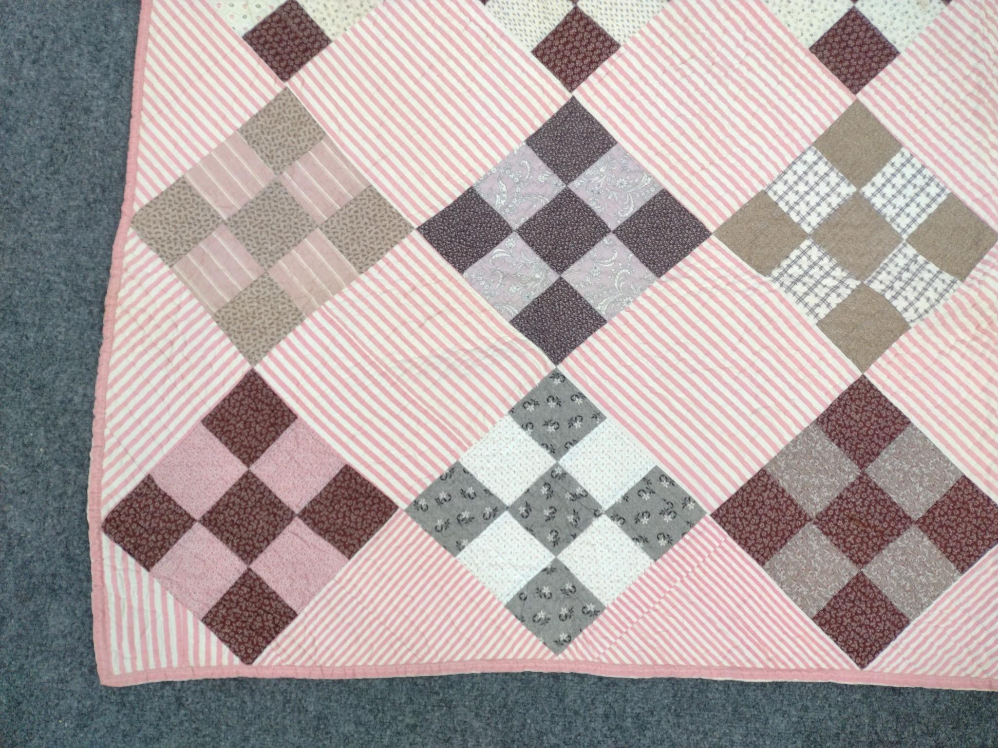 American Diamond Lattice Patchwork Quilt