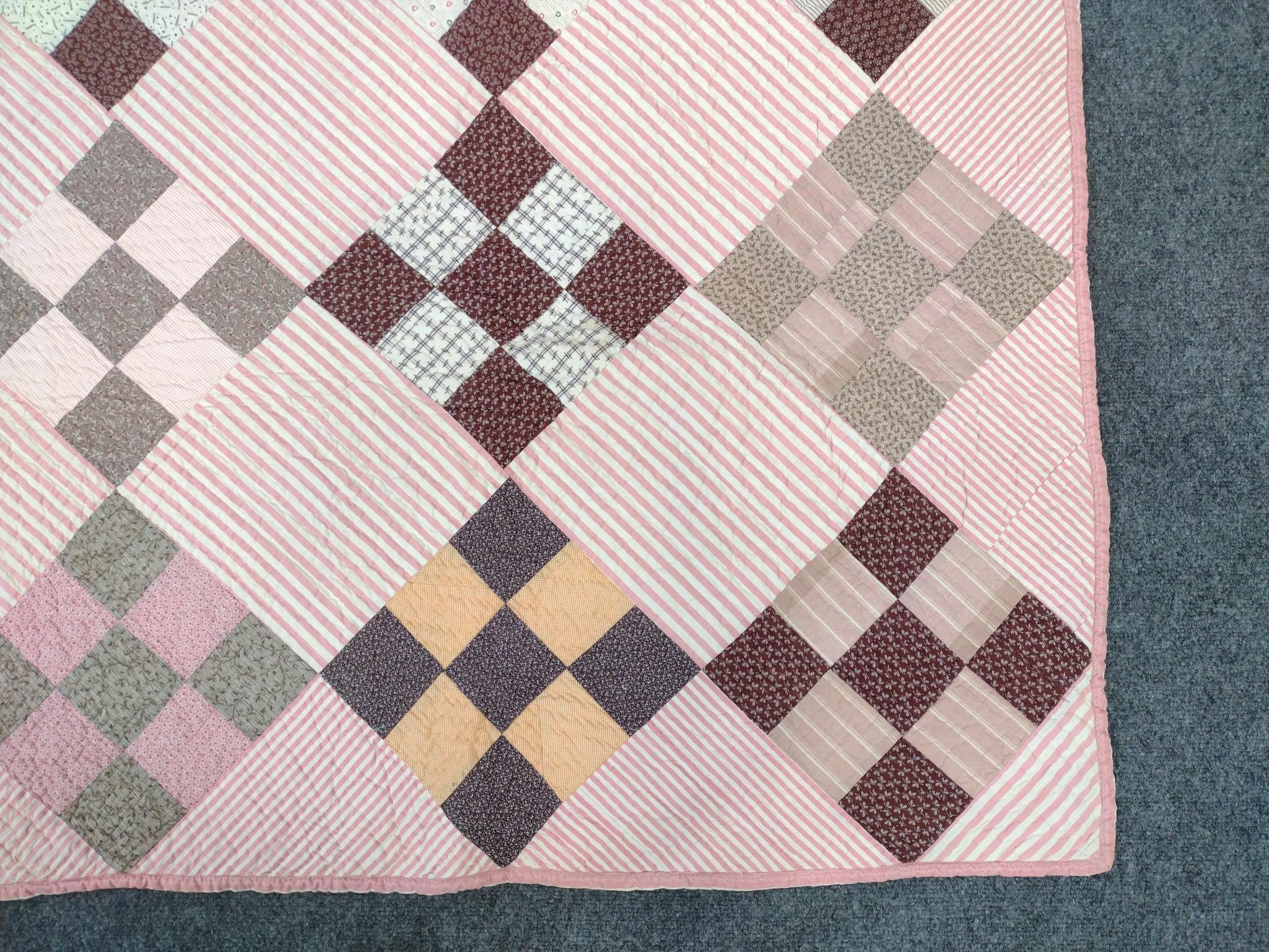 American Diamond Lattice Patchwork Quilt