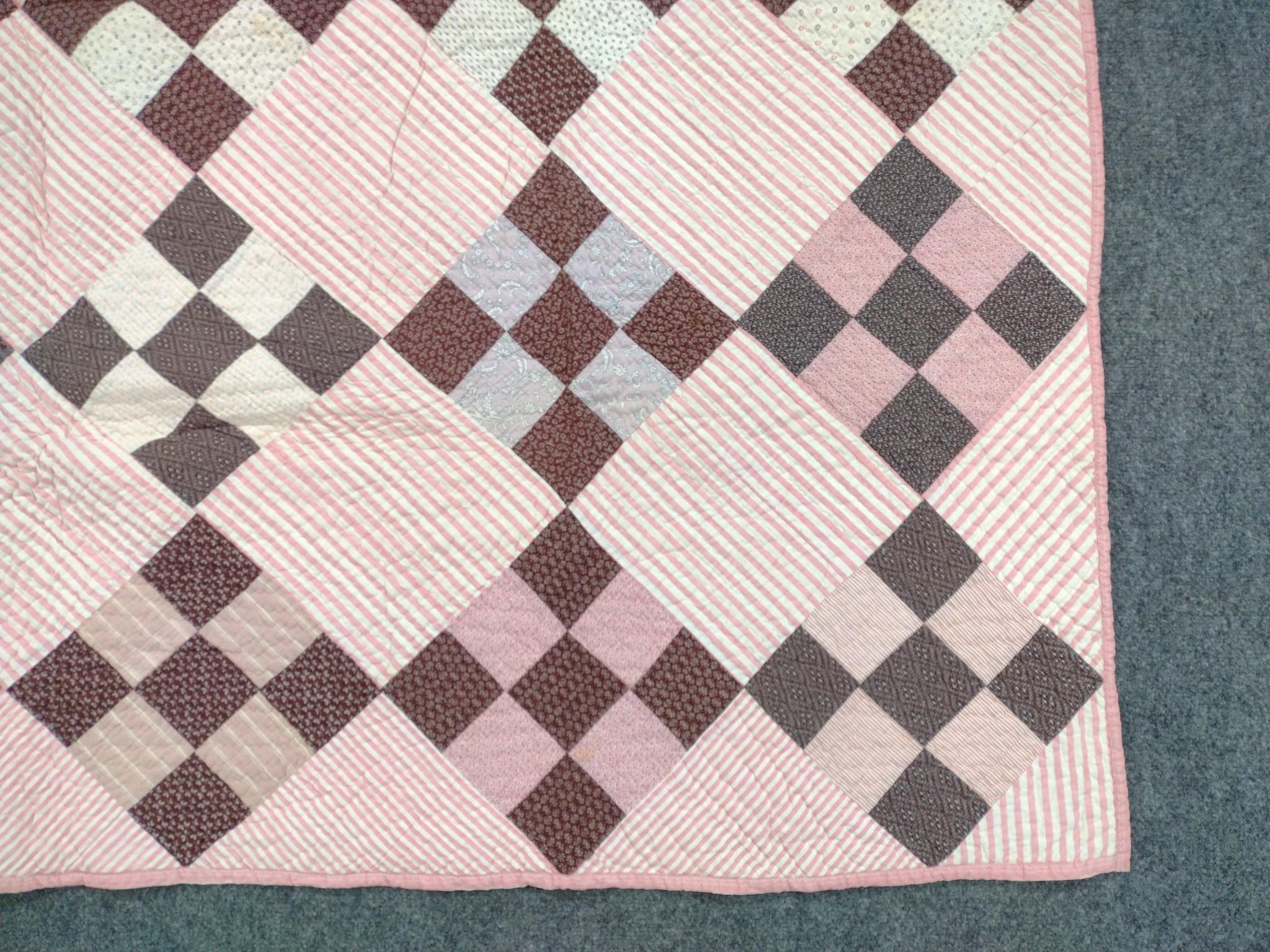 American Diamond Lattice Patchwork Quilt