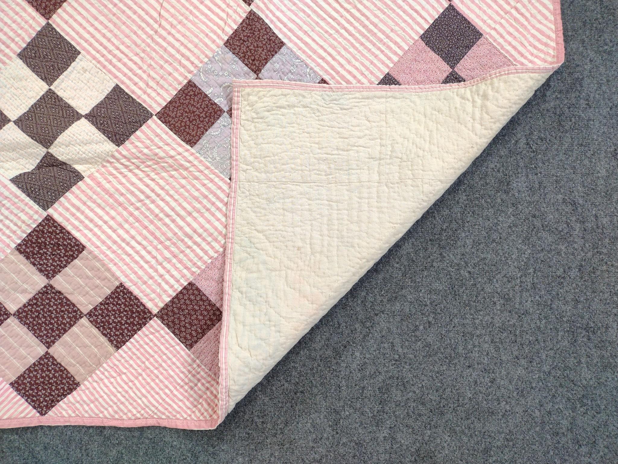 American Diamond Lattice Patchwork Quilt