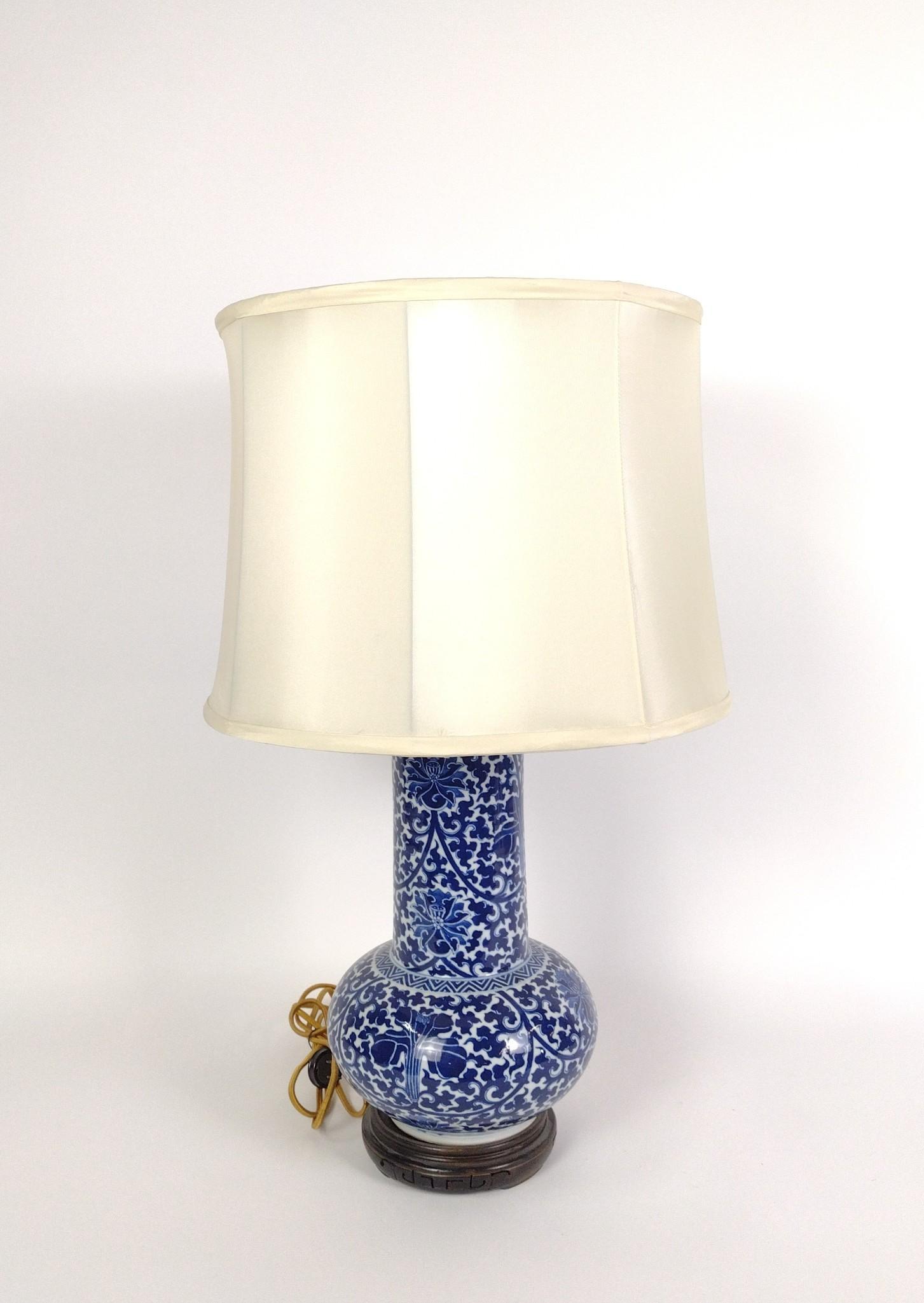 Blue & White Punch Bowl & Table Lamp