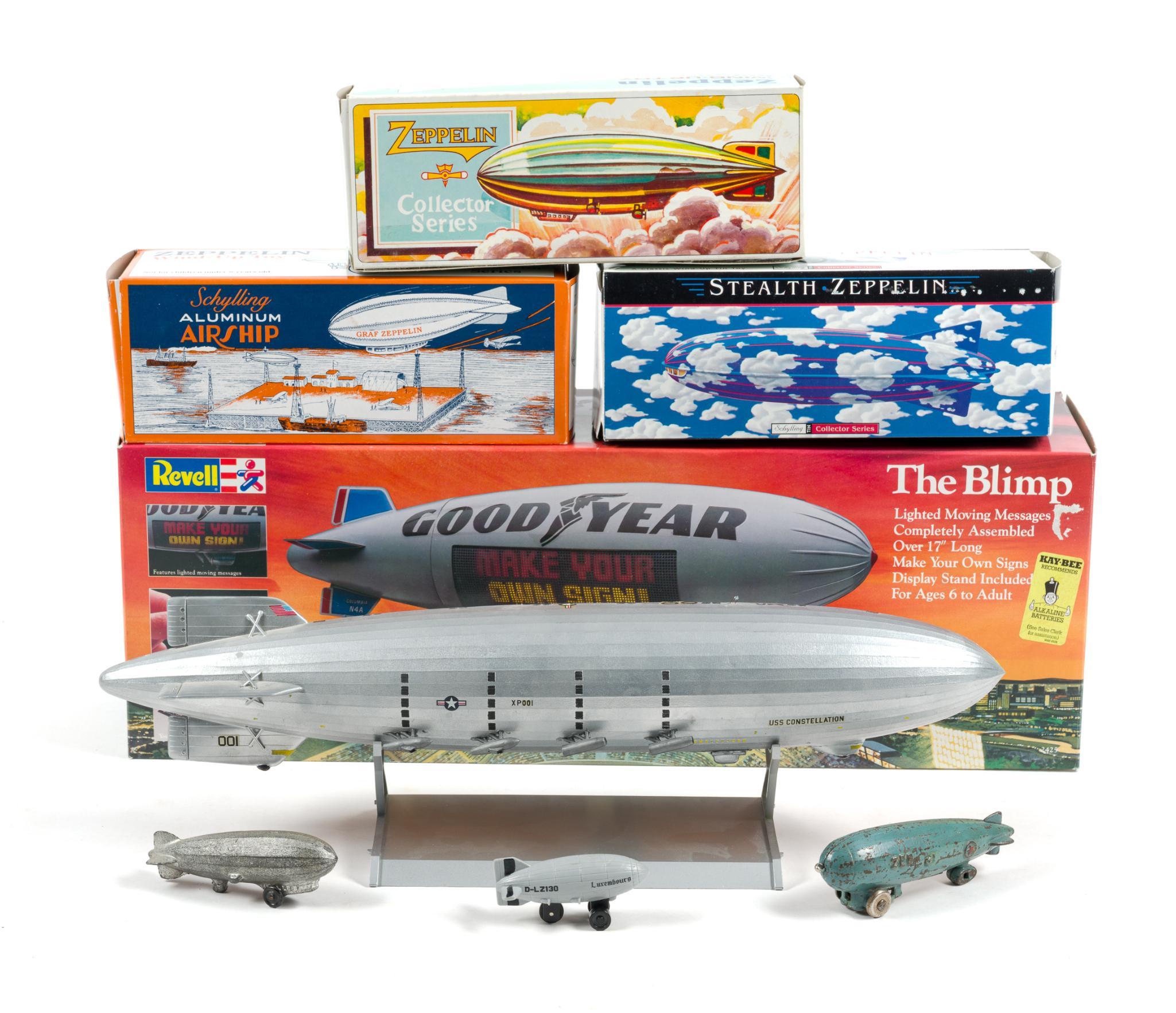 8 Toy Zeppelins
