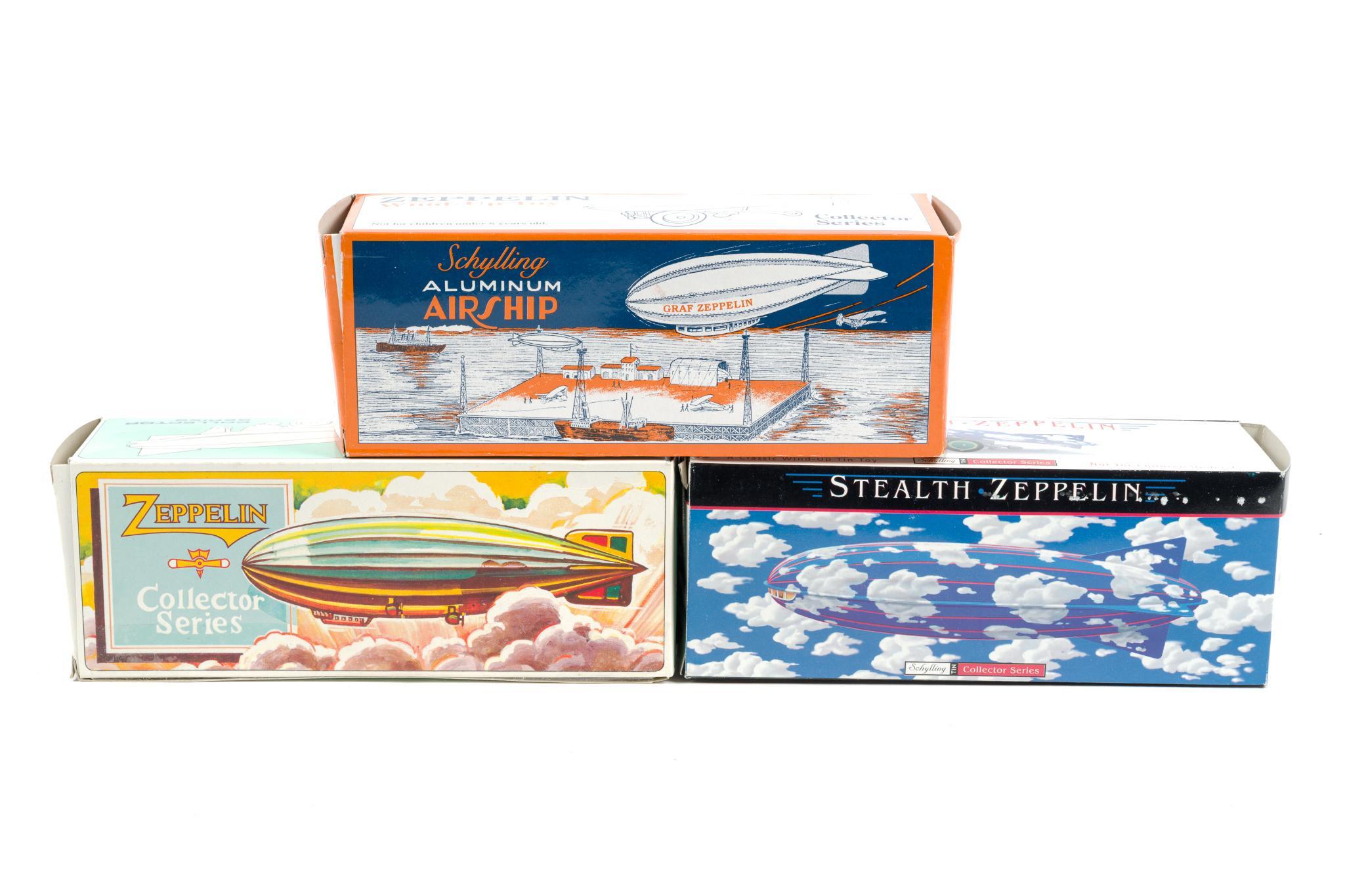 8 Toy Zeppelins