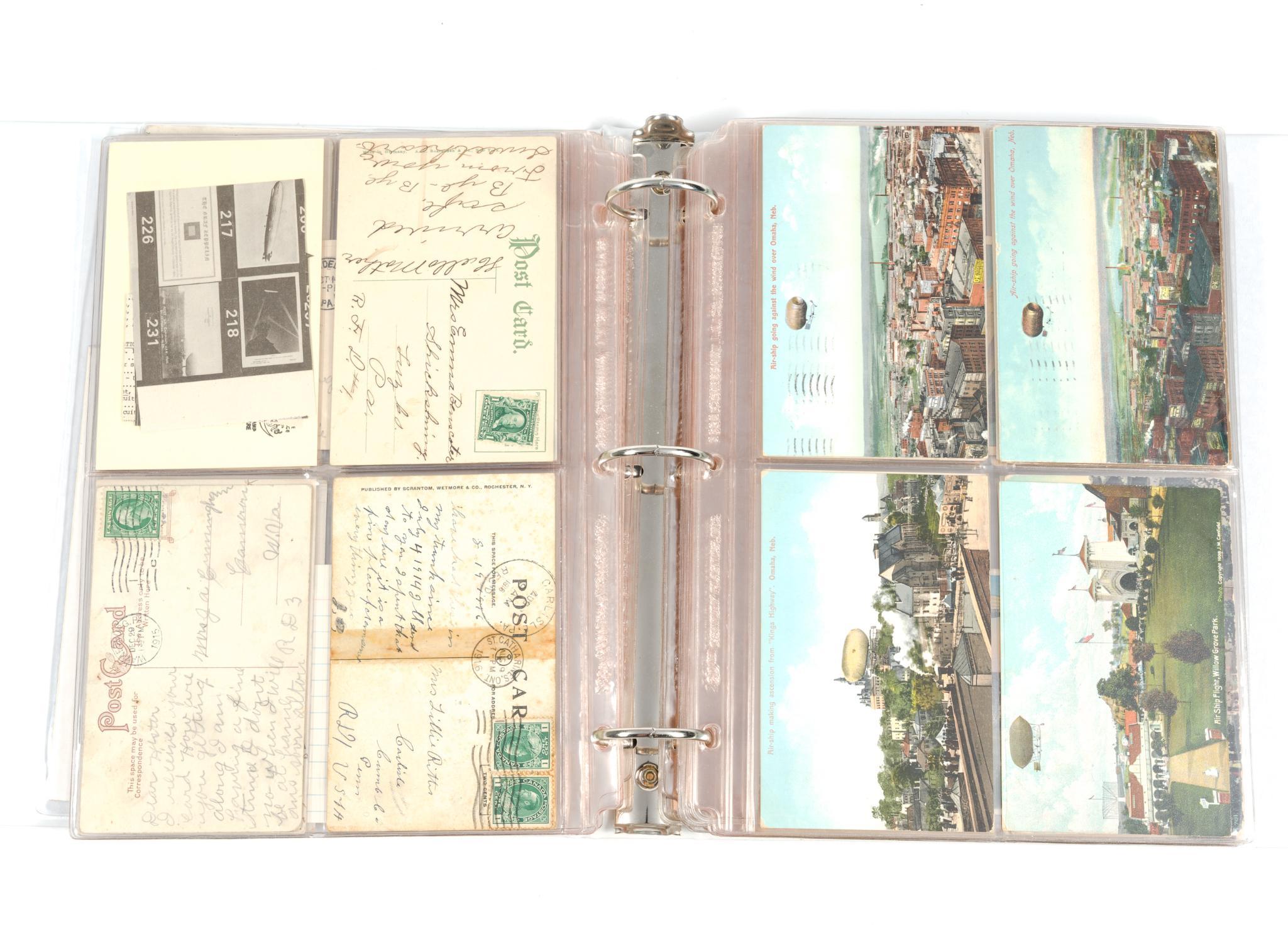 2 Books of Vintage & Antique Zeppelin Postcards