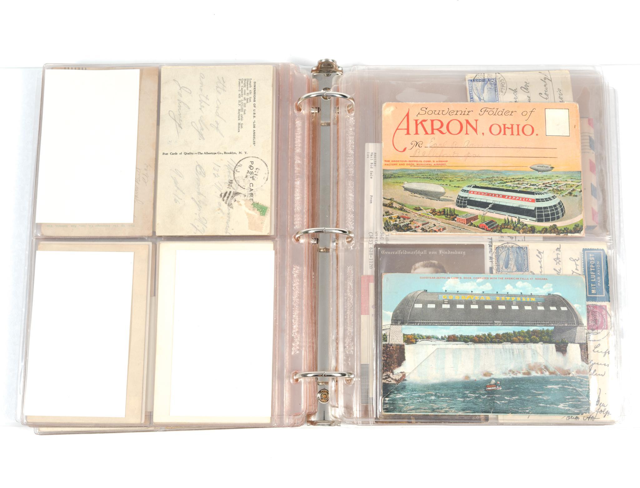 2 Books of Vintage & Antique Zeppelin Postcards