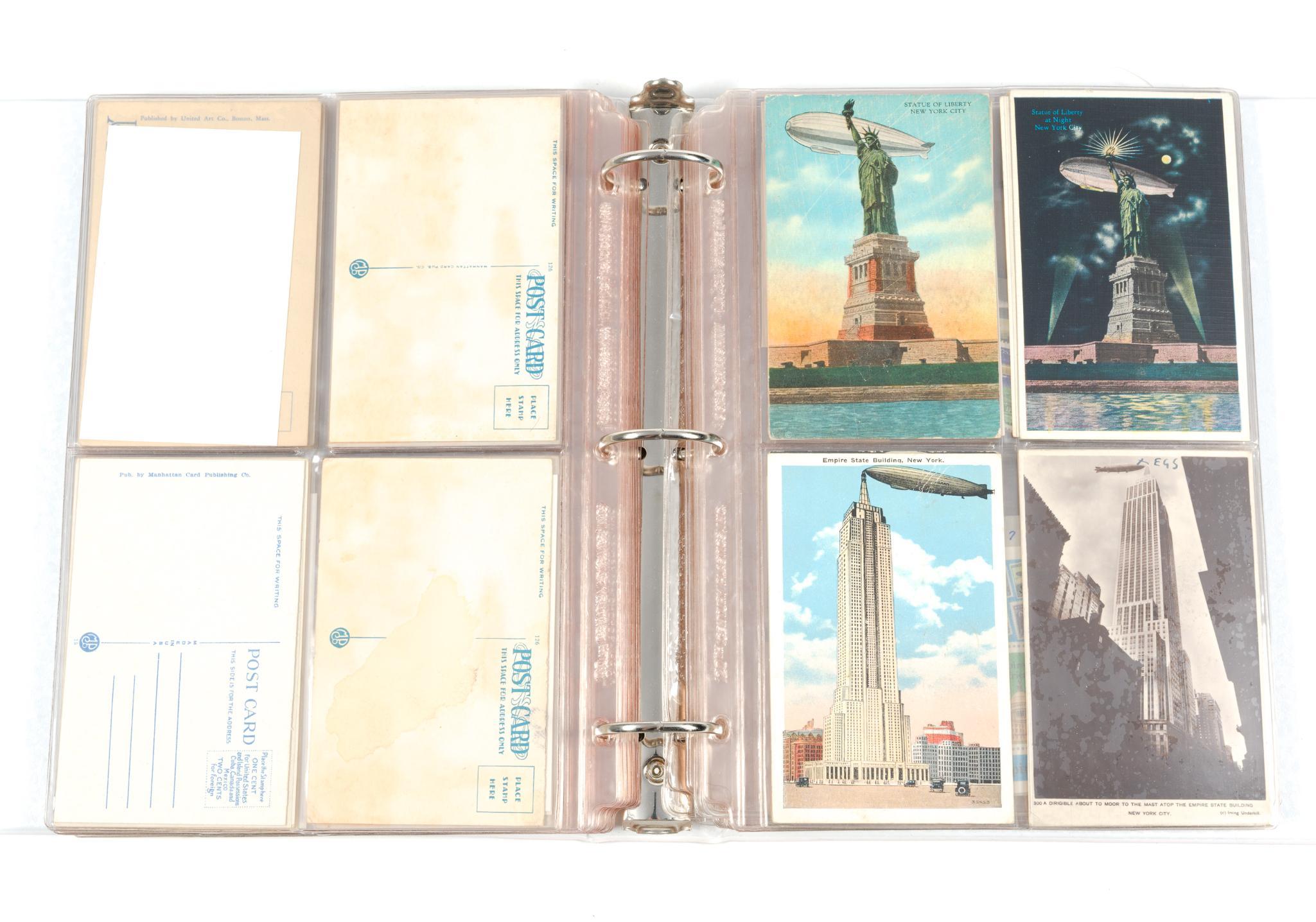 2 Books of Vintage & Antique Zeppelin Postcards
