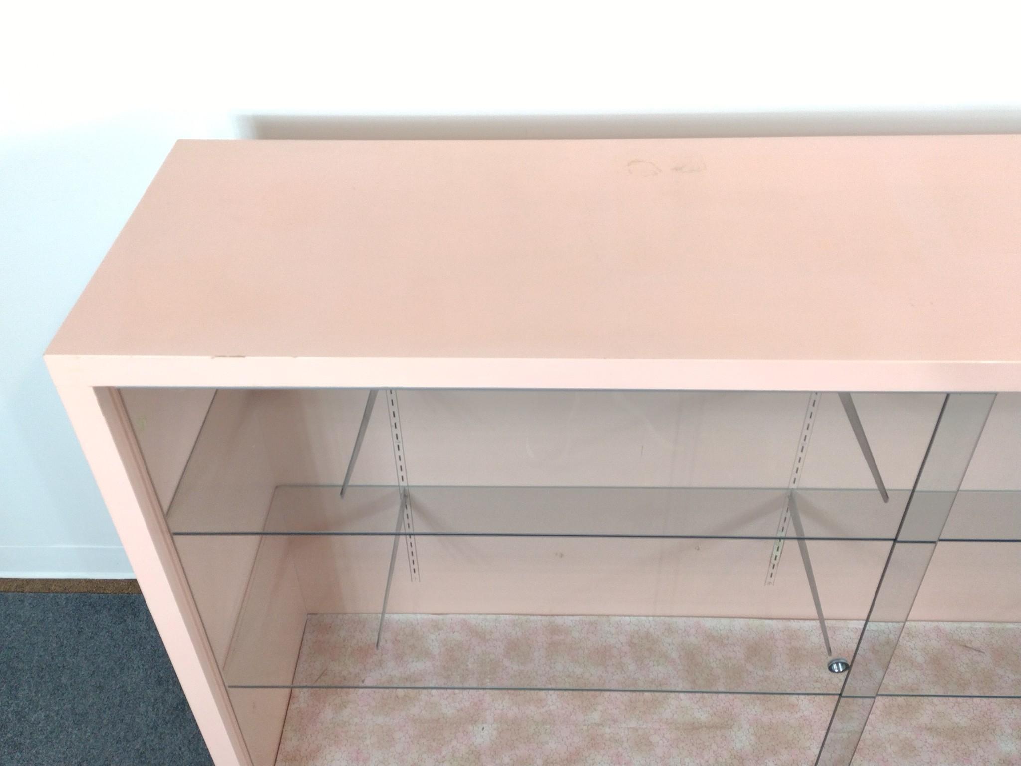 Mid-Century Modern Sliding Glass Door Display Case
