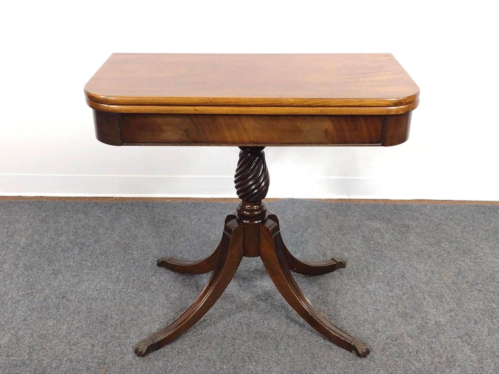 Mahogany Game Table