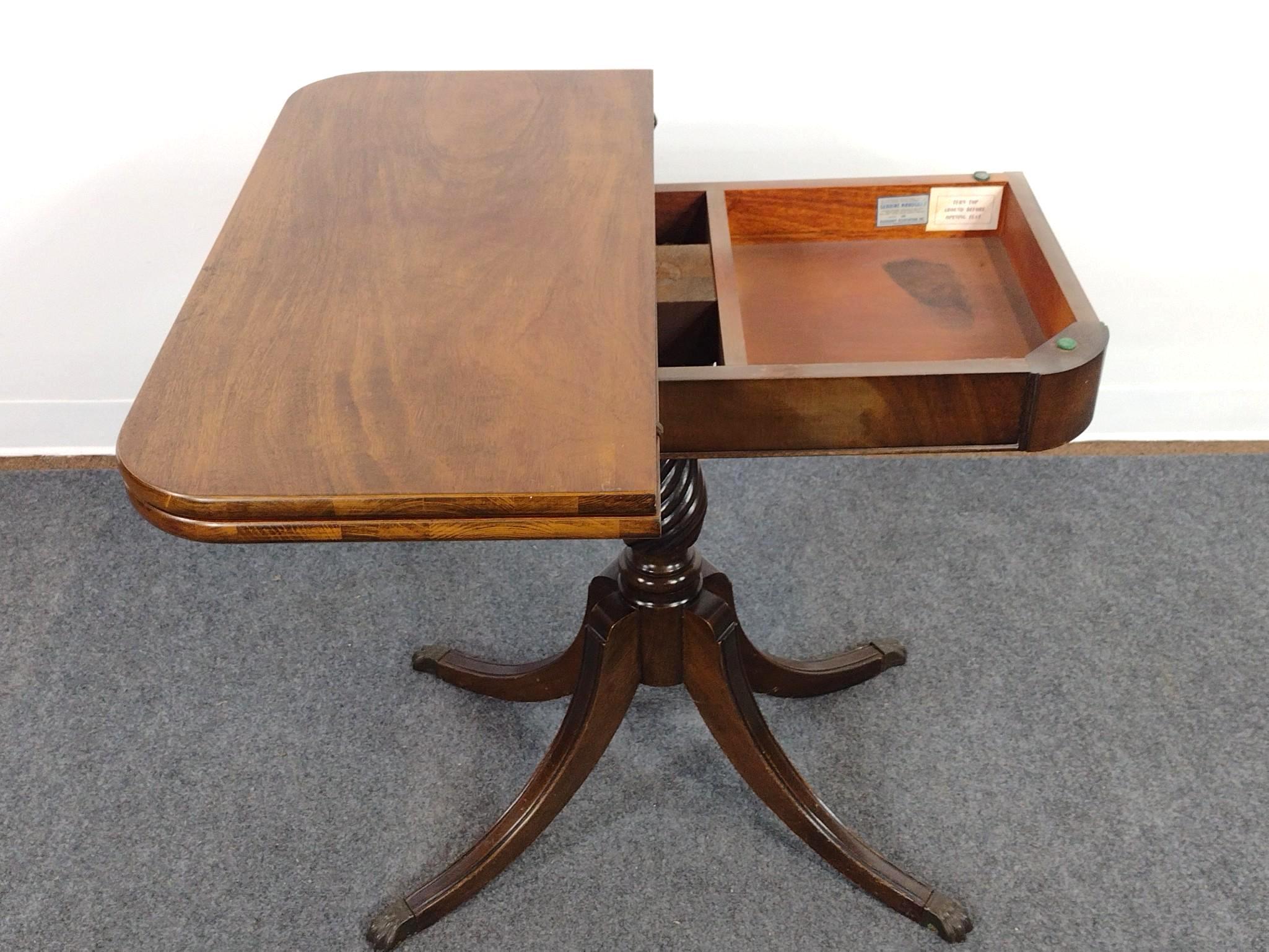 Mahogany Game Table