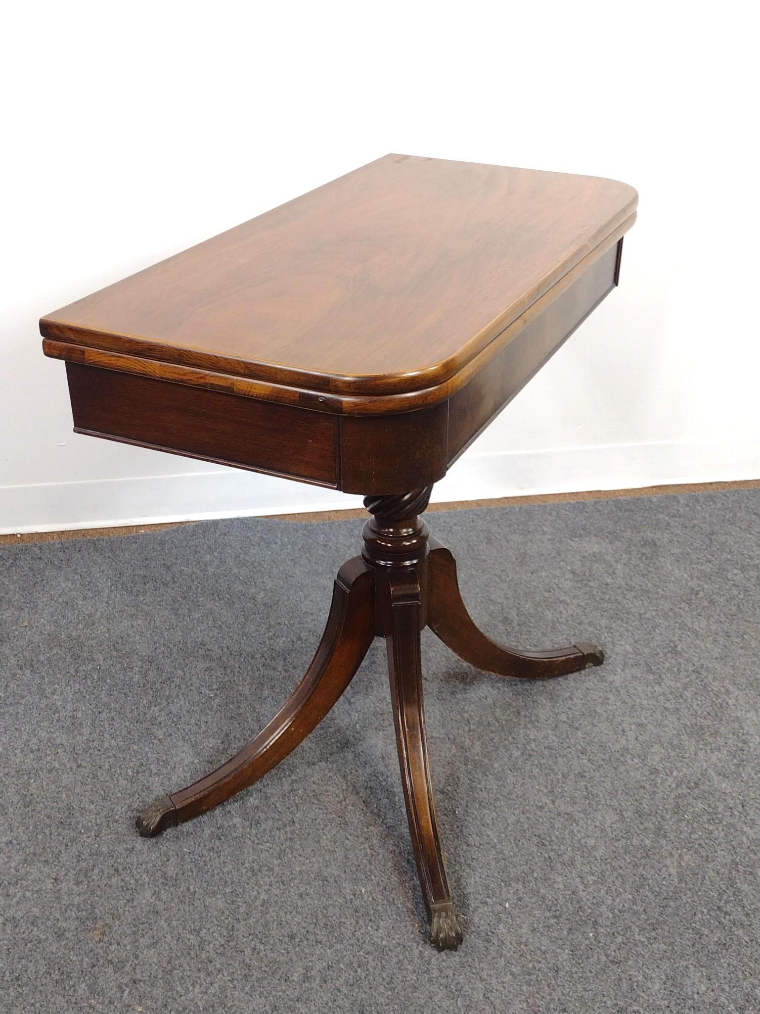Mahogany Game Table