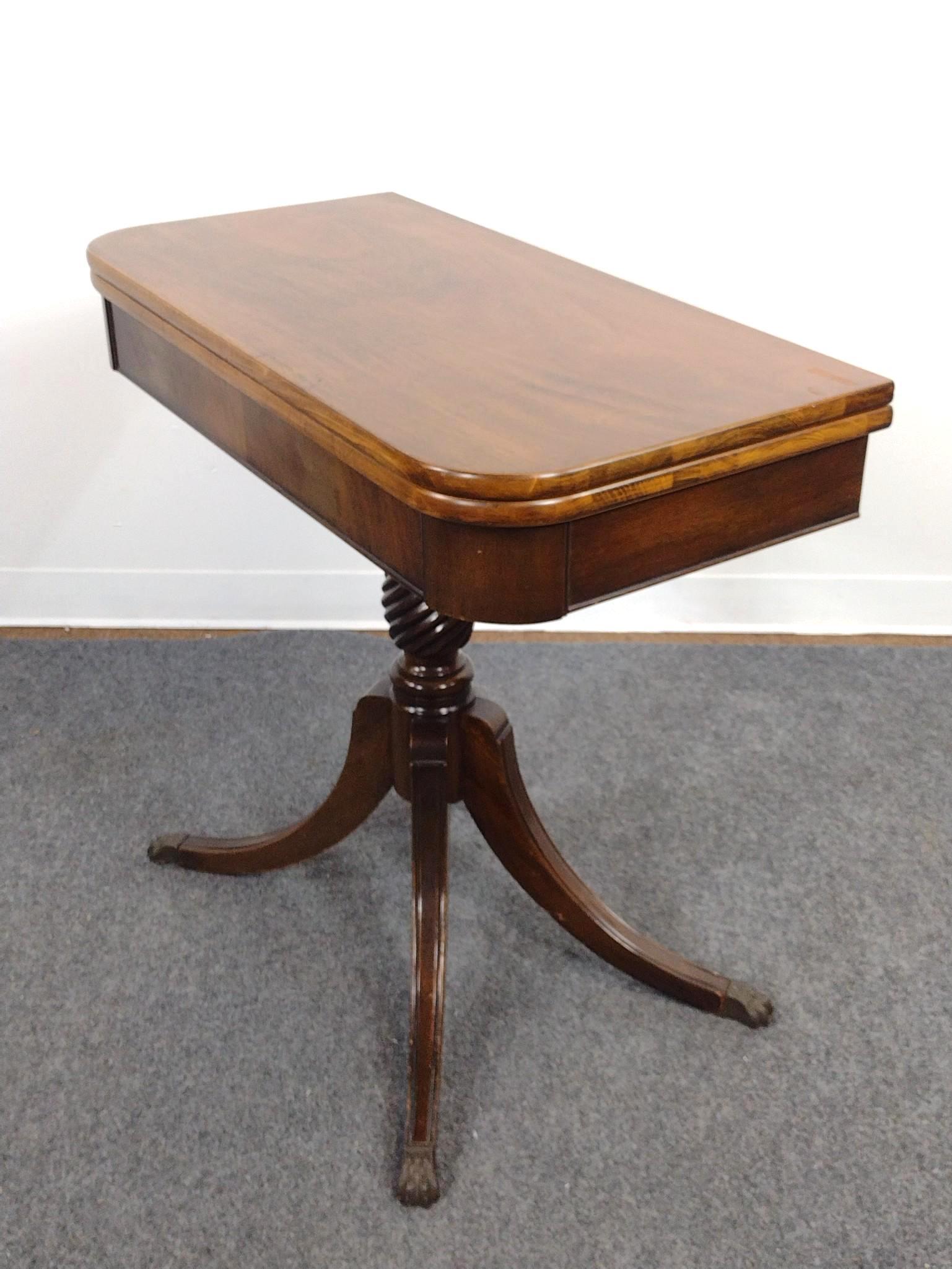 Mahogany Game Table