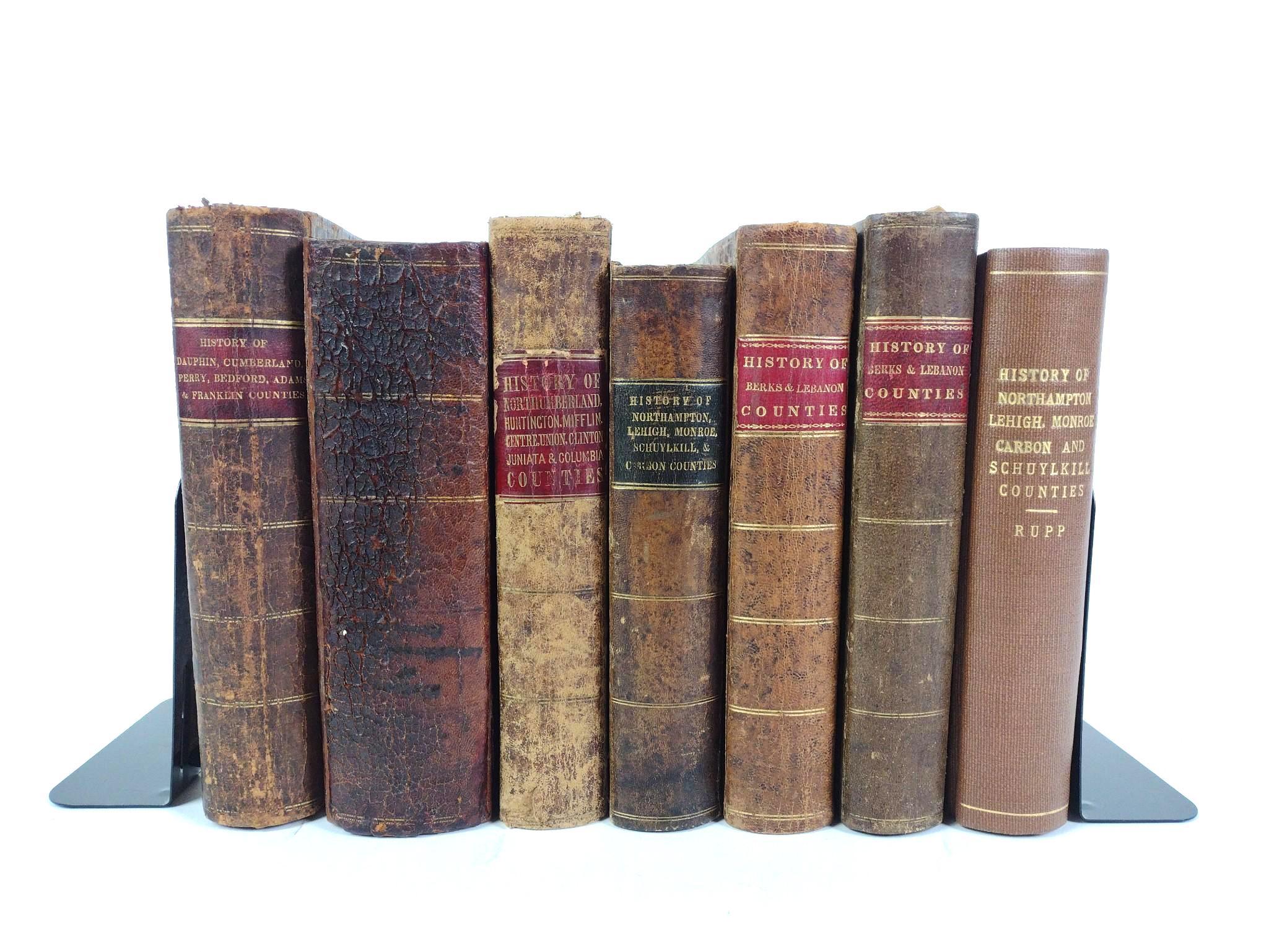7 Antique Books on Pennsylvania Counties