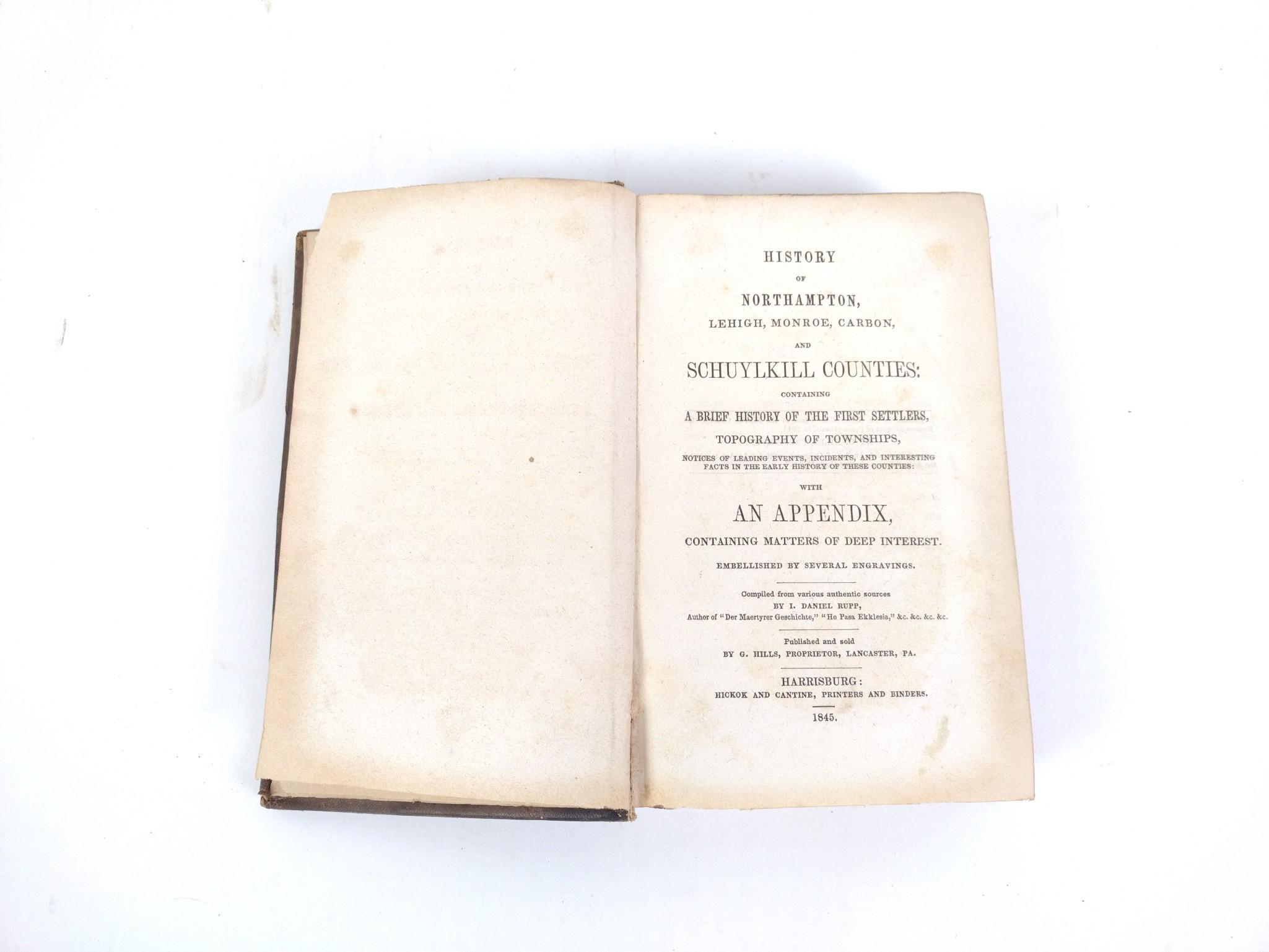 7 Antique Books on Pennsylvania Counties