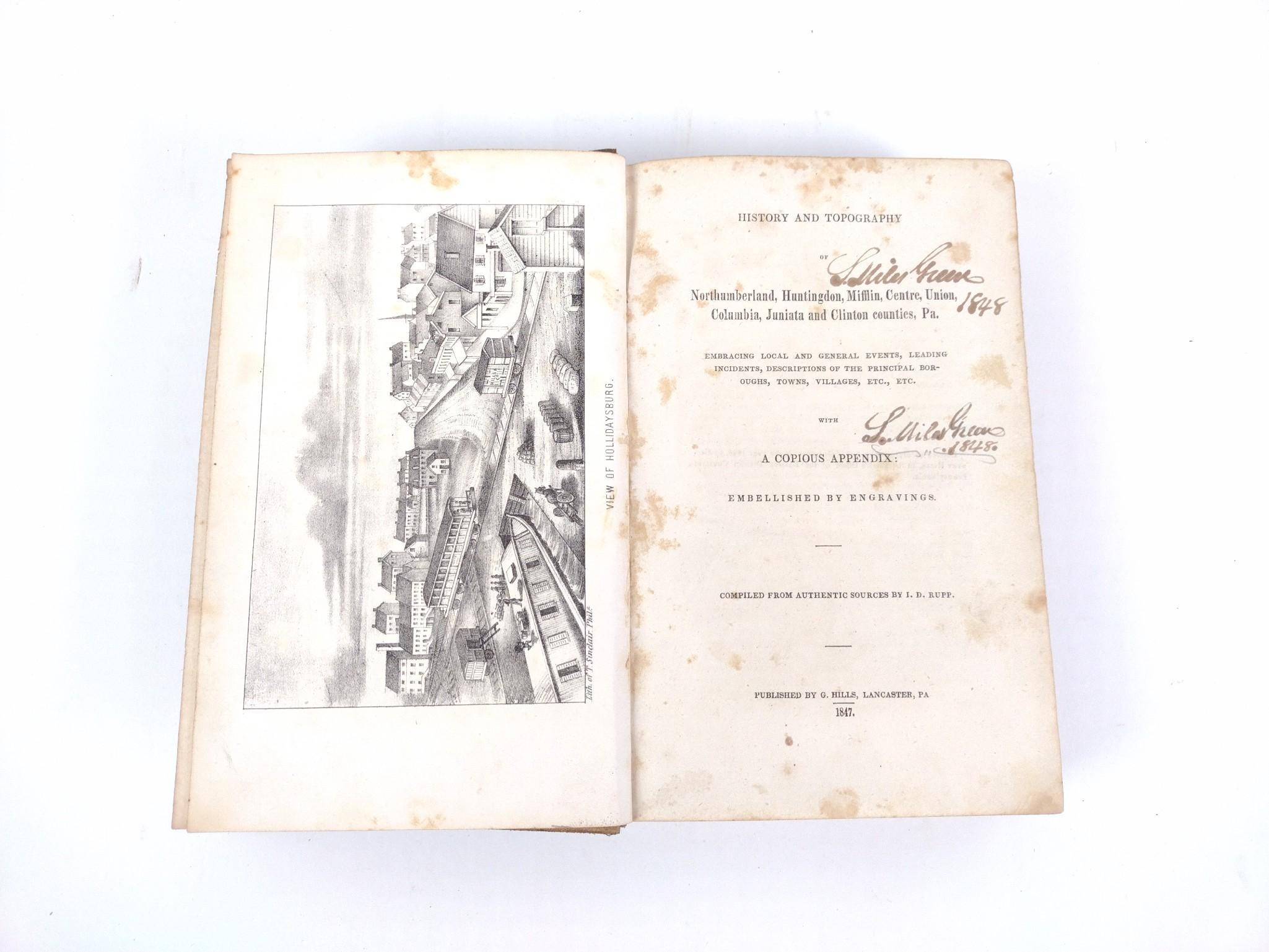 7 Antique Books on Pennsylvania Counties