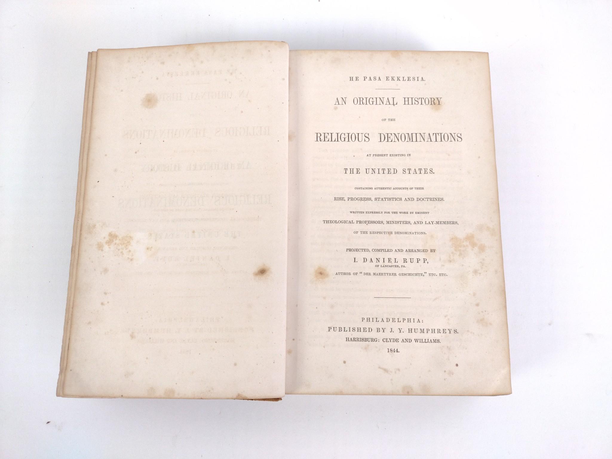 2 Antique Books on Religion & 3 Antique Hymnals