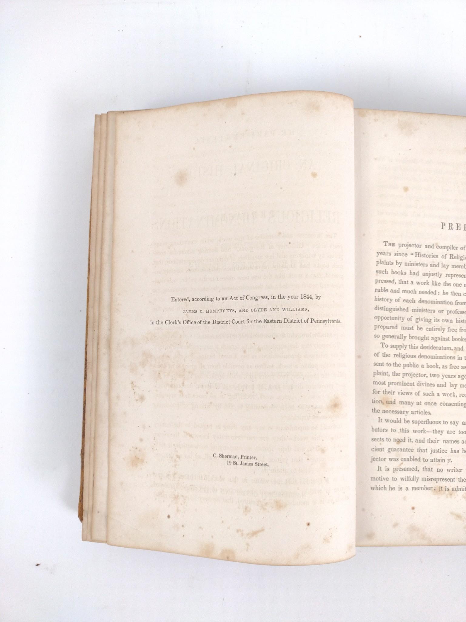 2 Antique Books on Religion & 3 Antique Hymnals