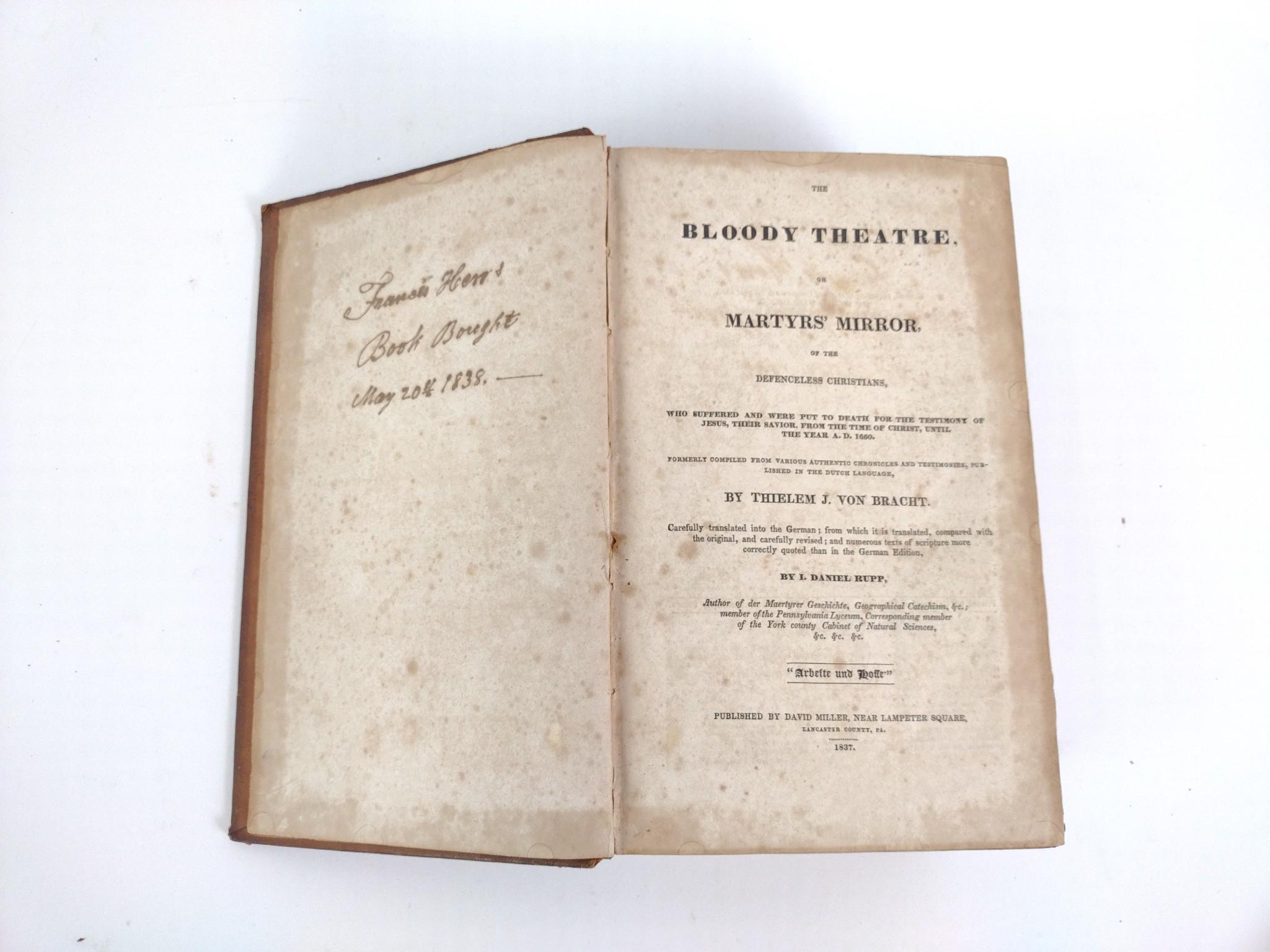 2 Antique Books on Religion & 3 Antique Hymnals