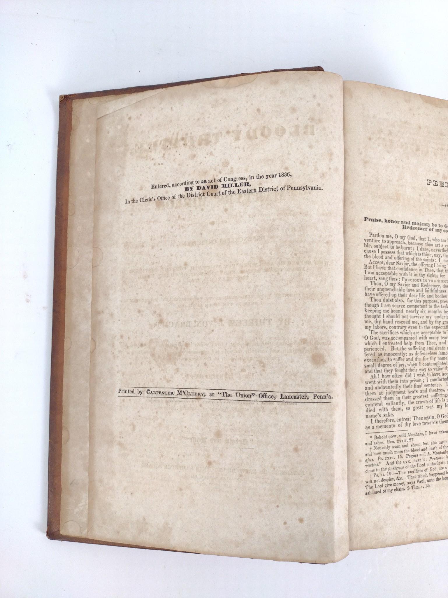 2 Antique Books on Religion & 3 Antique Hymnals