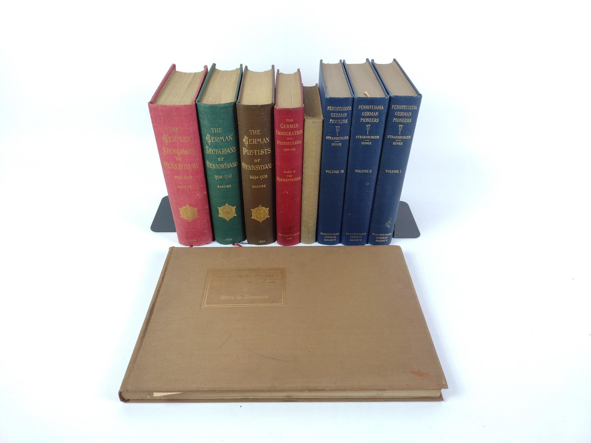 9 Antique Books on Germans in Pennsylvania