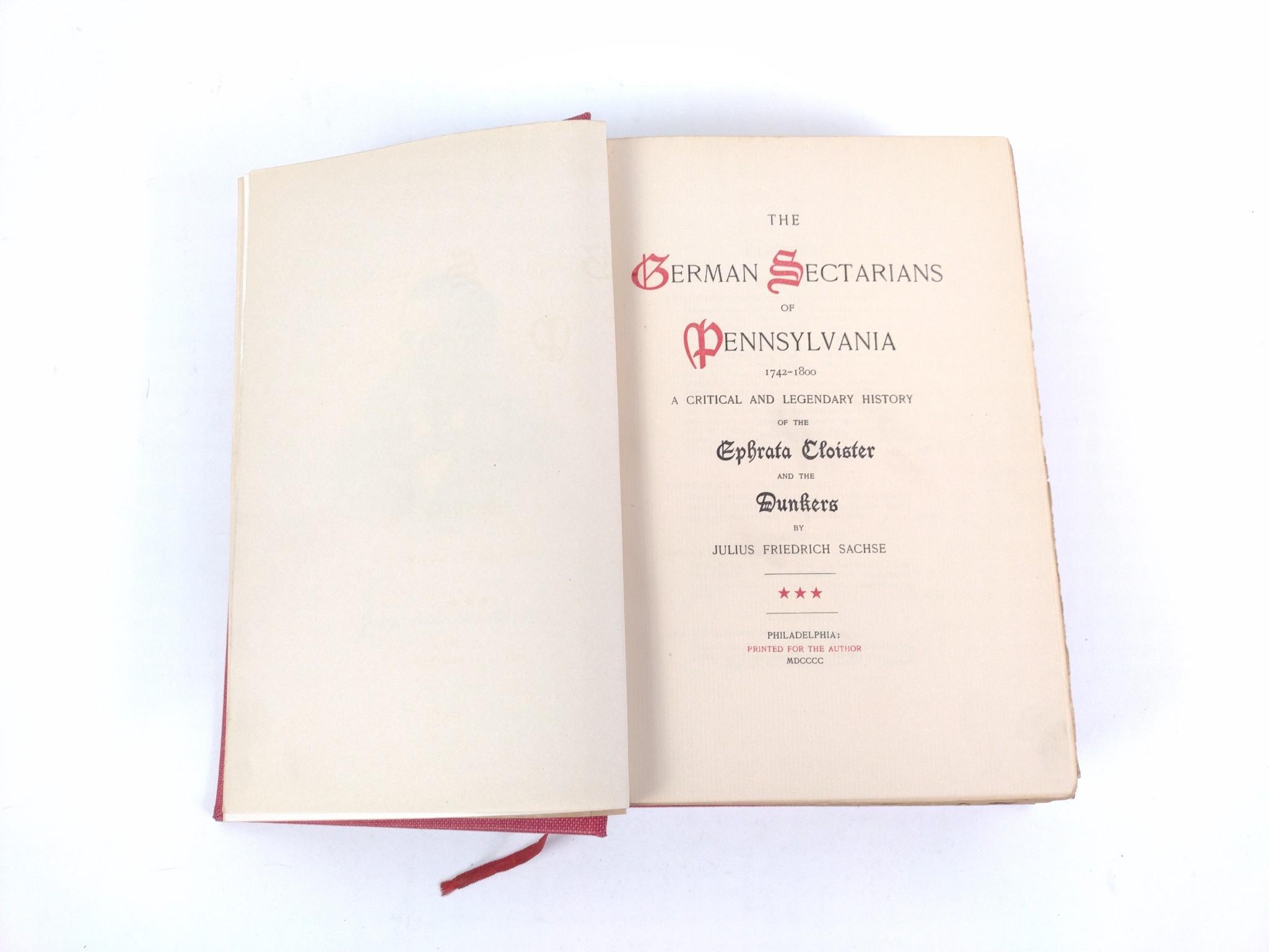 9 Antique Books on Germans in Pennsylvania