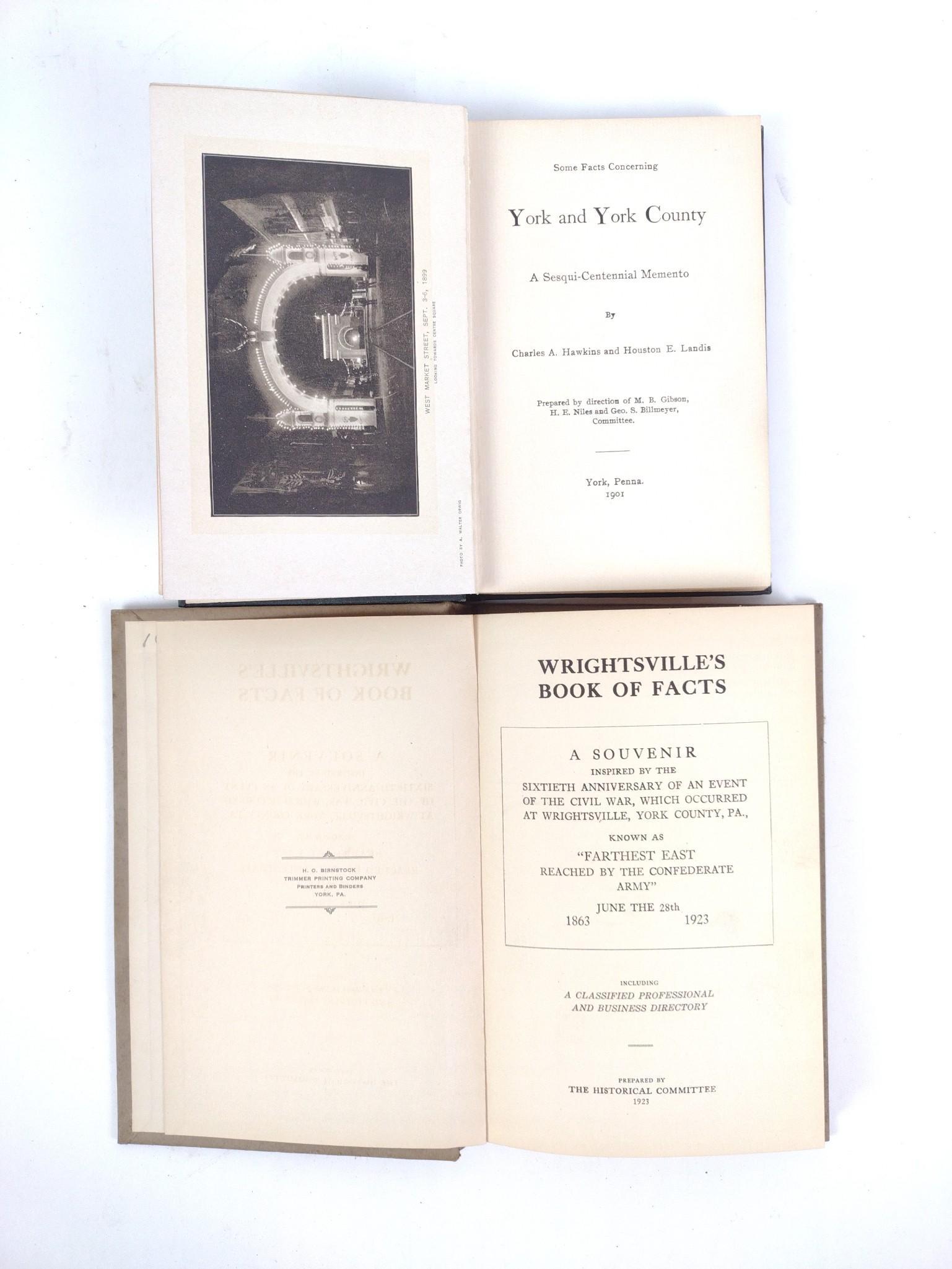 8 Antique Books on York County
