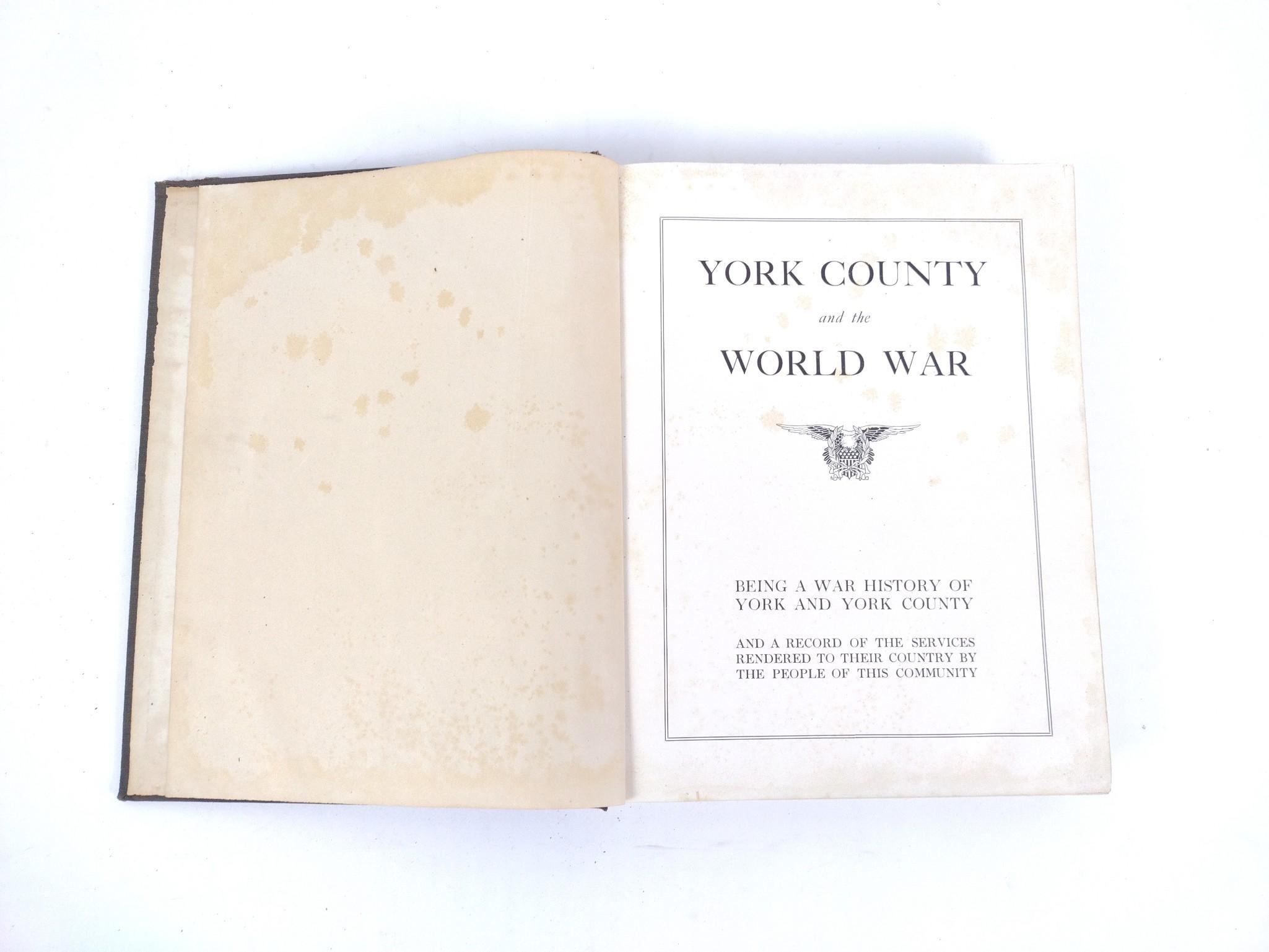 8 Antique Books on York County