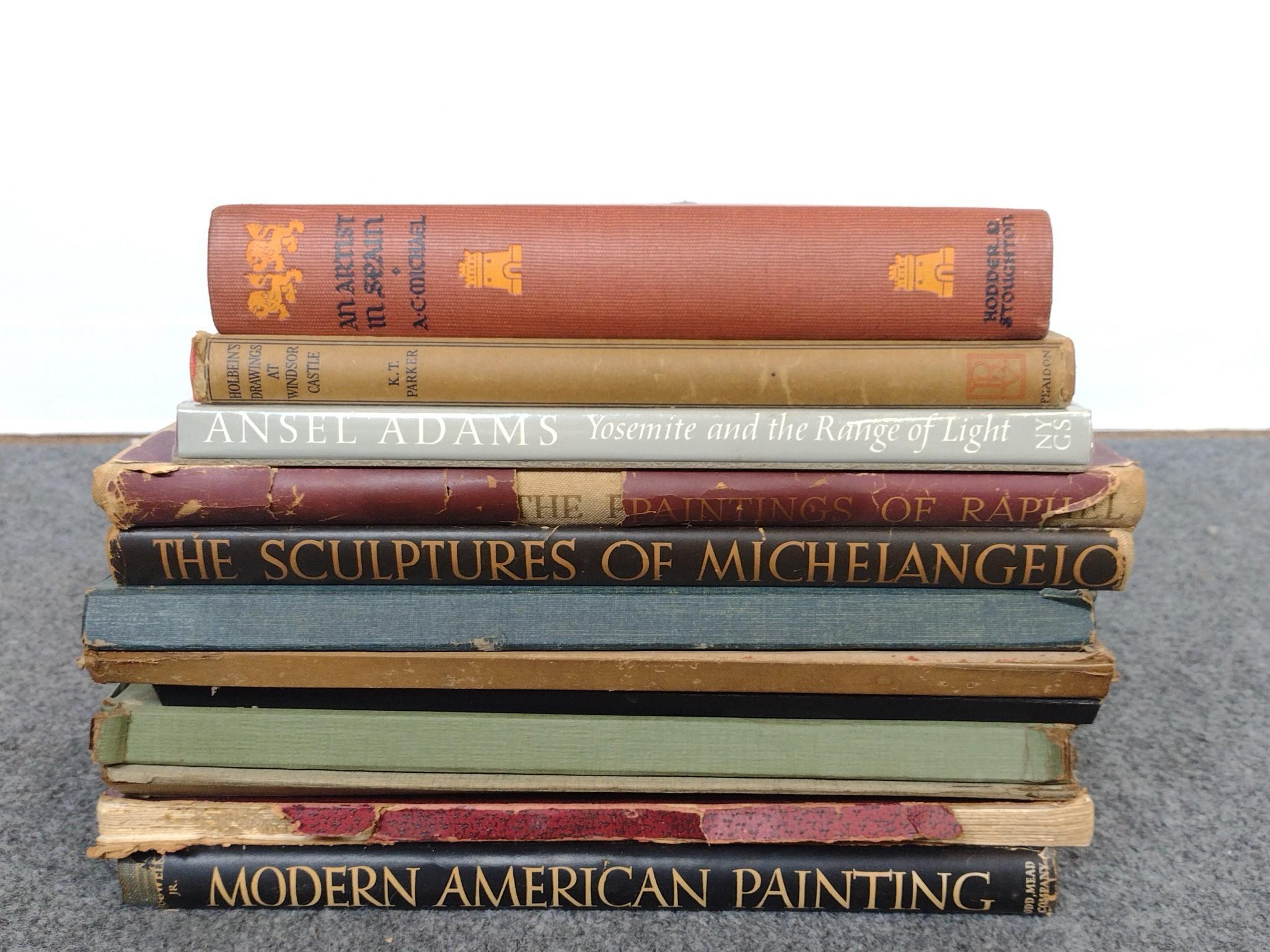 7 Books on Art & 5 Vintage Fine Art Print Portfolios