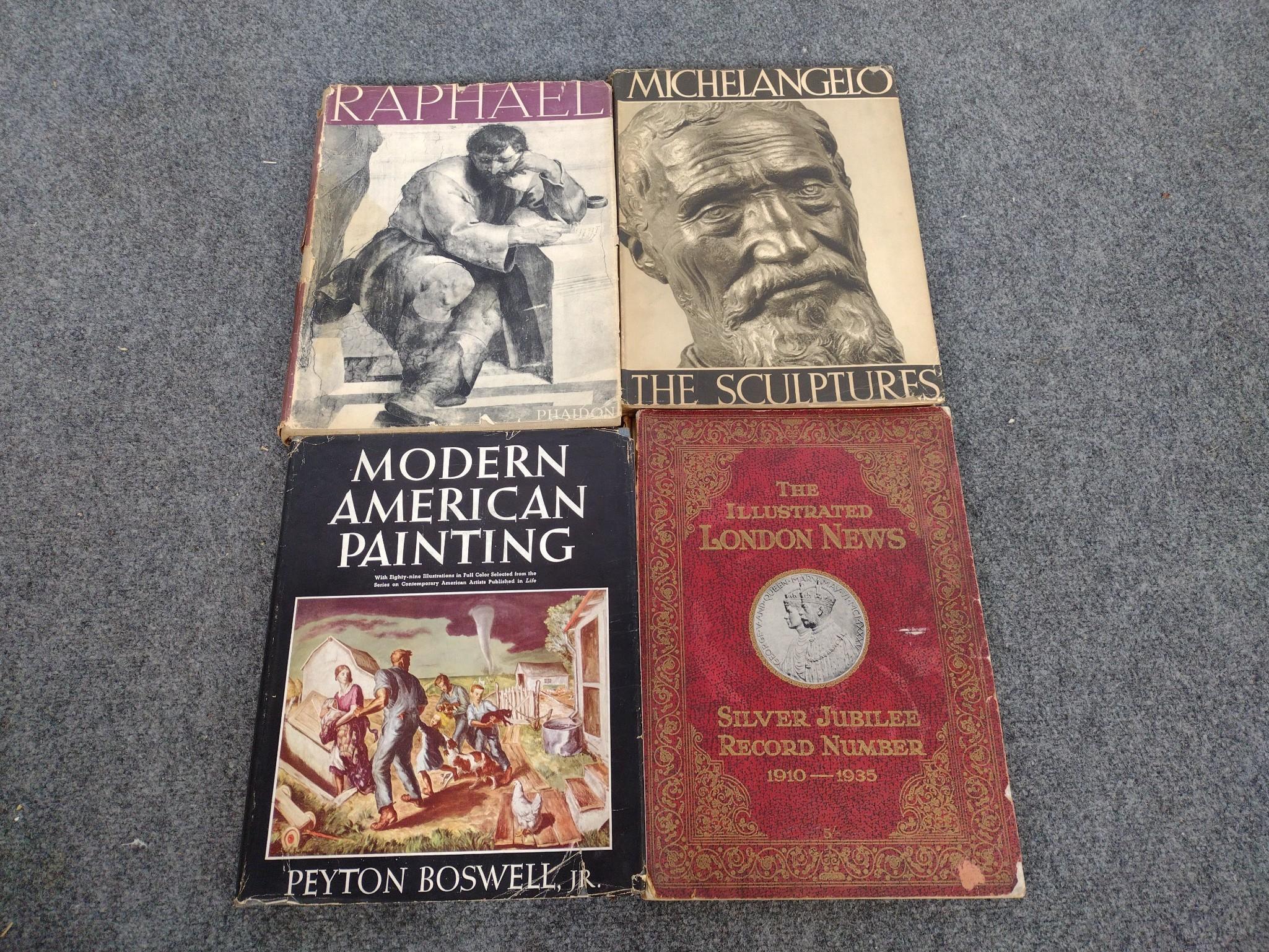 7 Books on Art & 5 Vintage Fine Art Print Portfolios