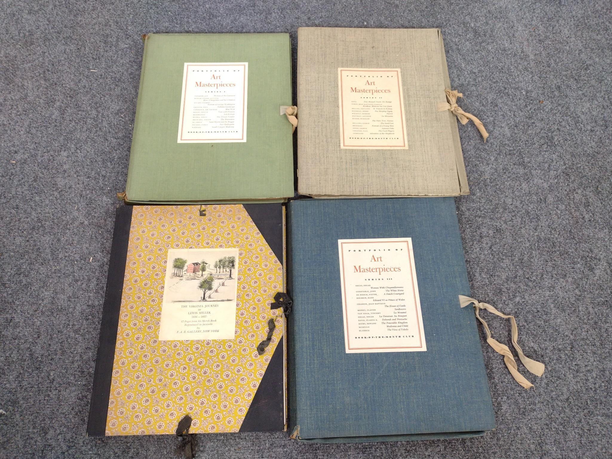 7 Books on Art & 5 Vintage Fine Art Print Portfolios
