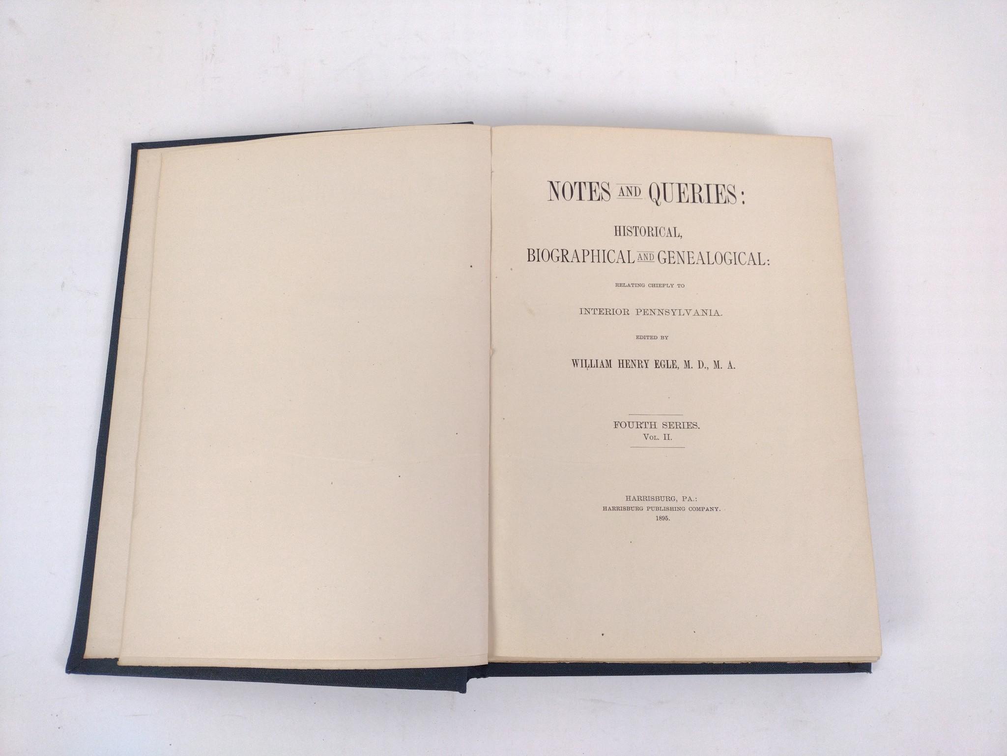 14 Antique Volumes "Egles Notes Queries"