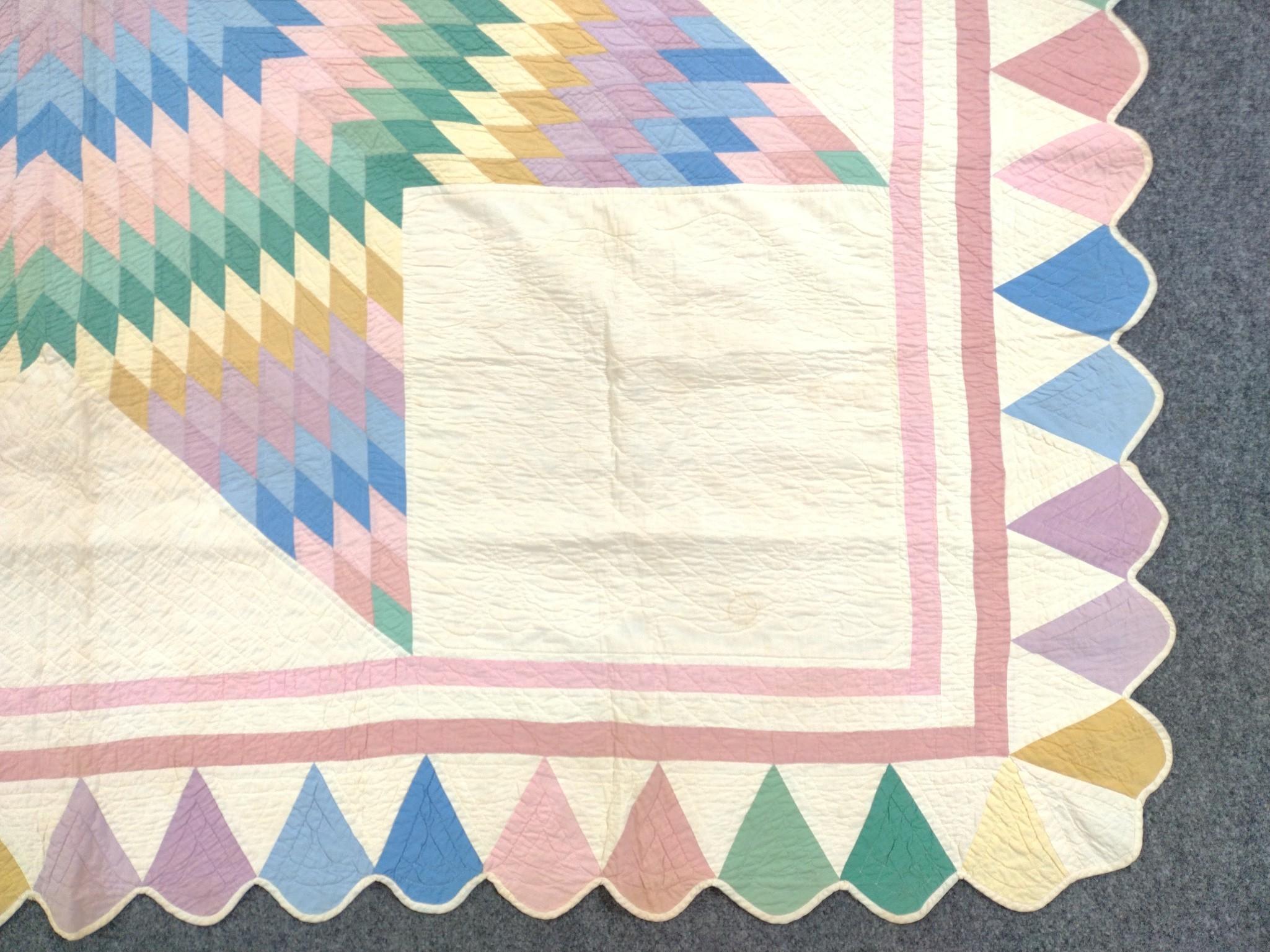 Vintage Star of Bethlehem Patchwork Quilt