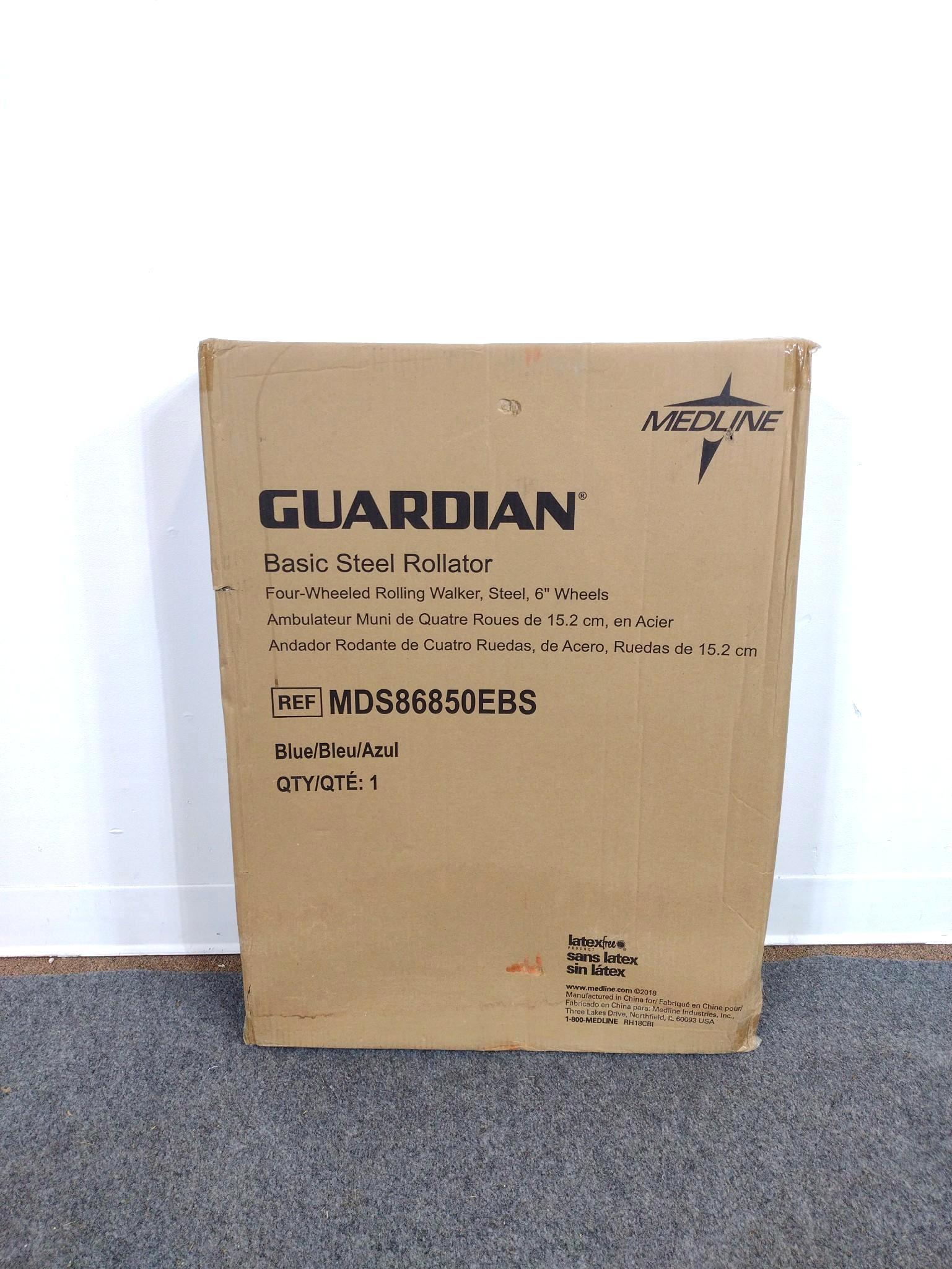 Medline Guardian Basic Steel Rollator Sealed In Box