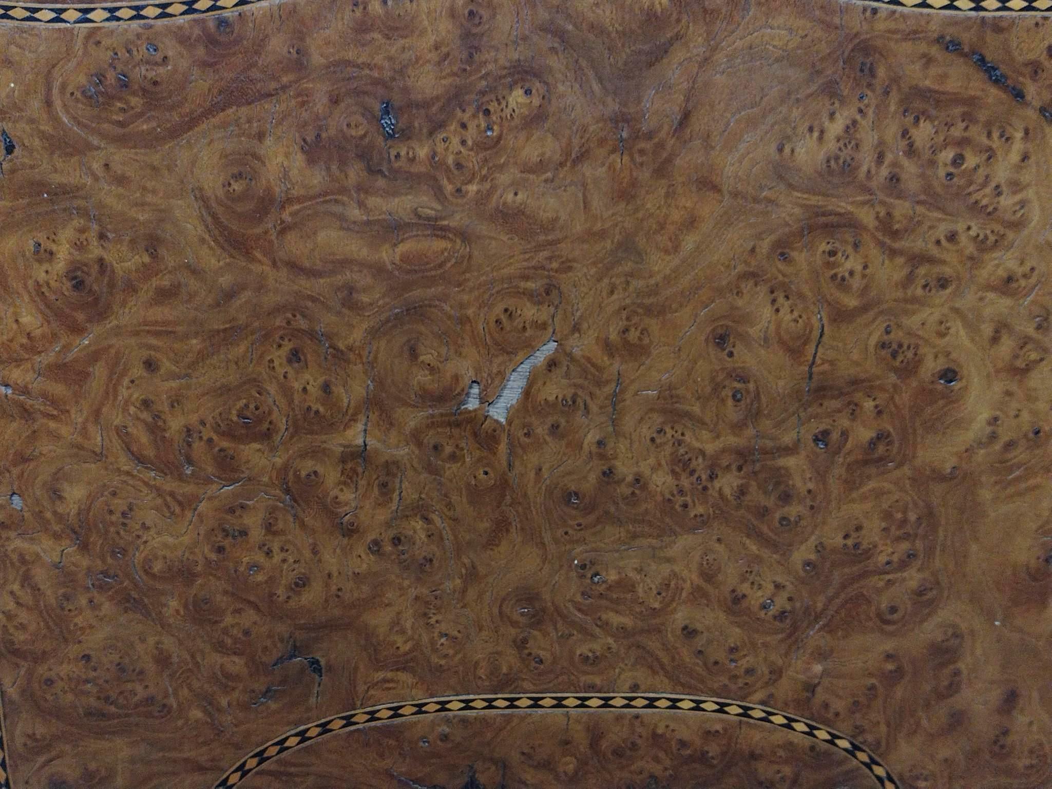Victorian Inlaid Crib or Child's Bed