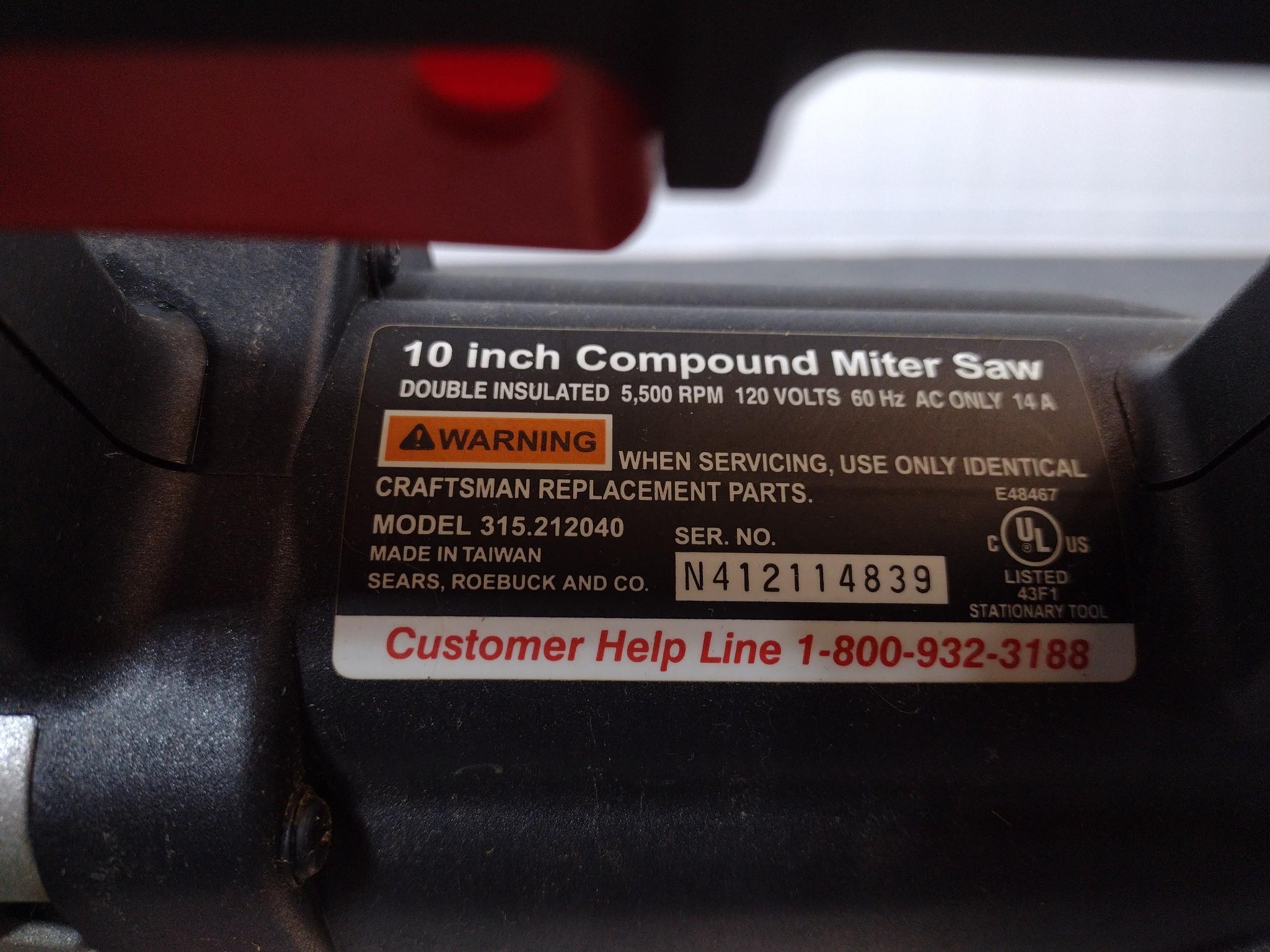 Craftsman Band Saw and Miter Saw