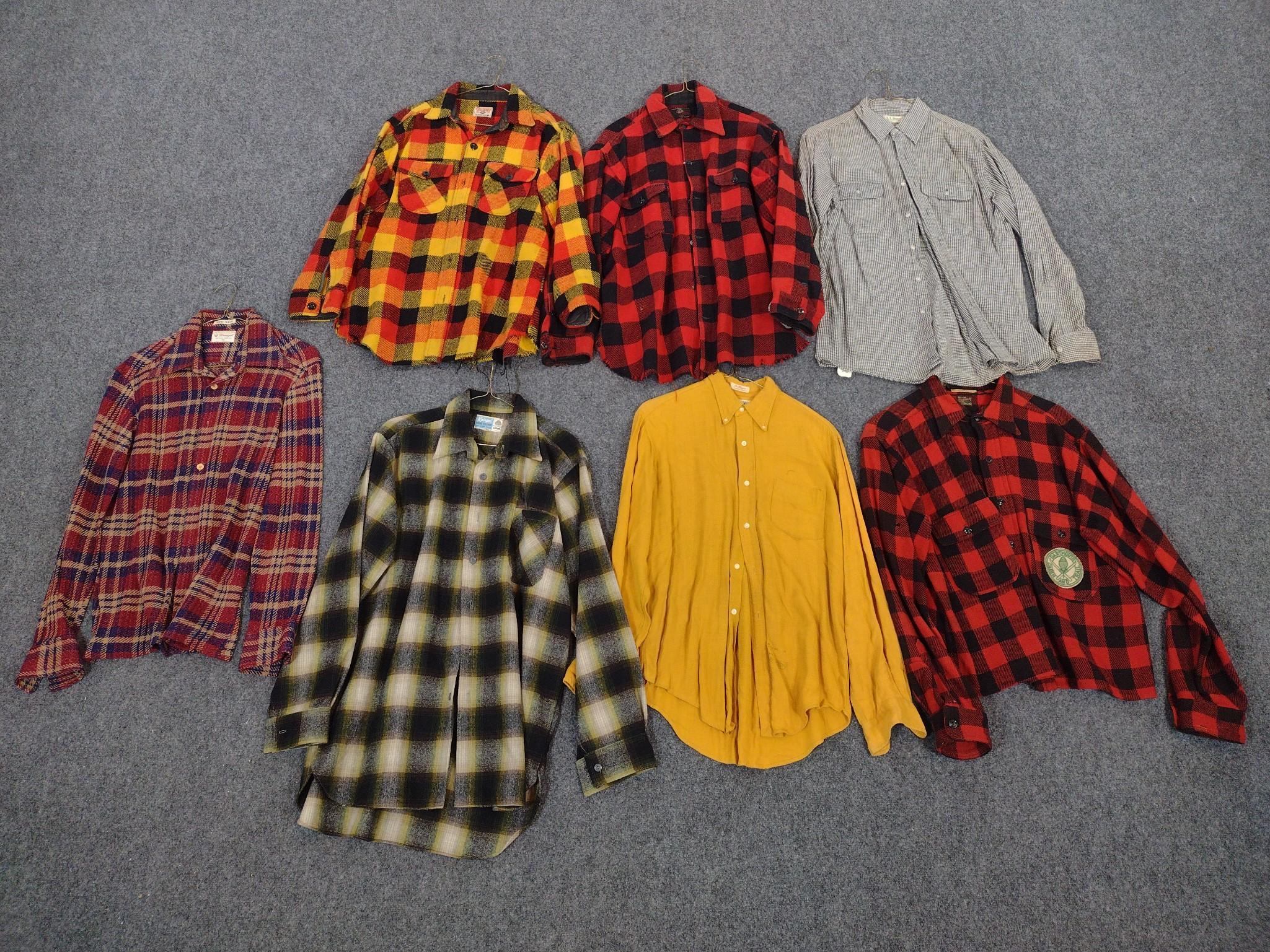 7 Vintage Button-Up Men's Shirts