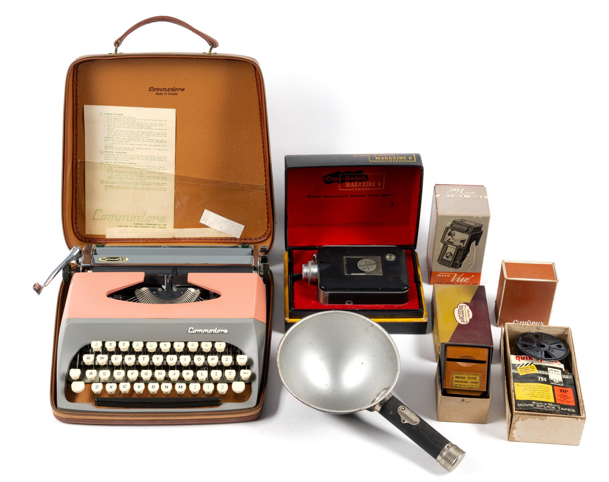 Cine-Kodak Magazine 8, Concord Typewriter & More
