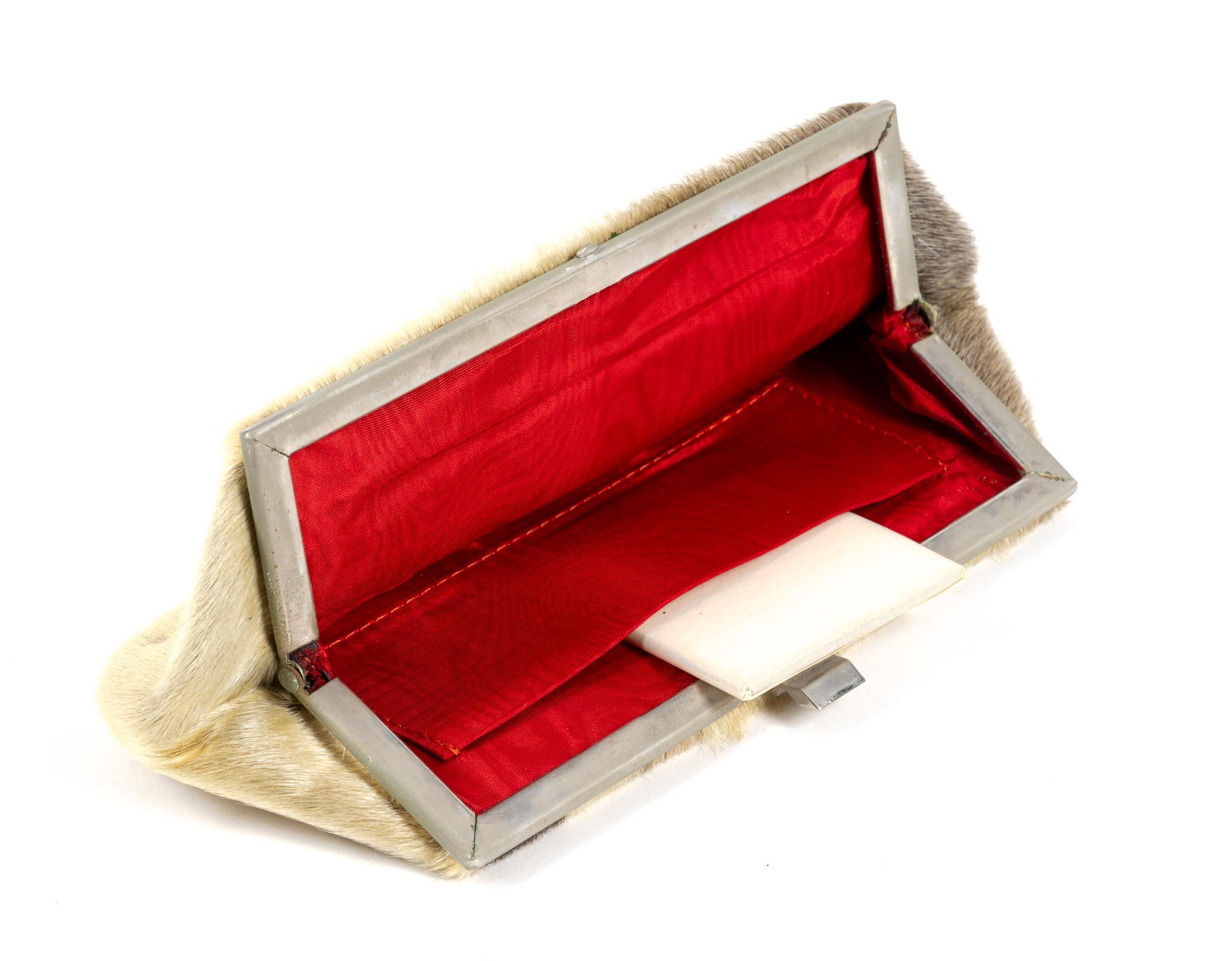 3 Clutches & Seal Skin Gloves