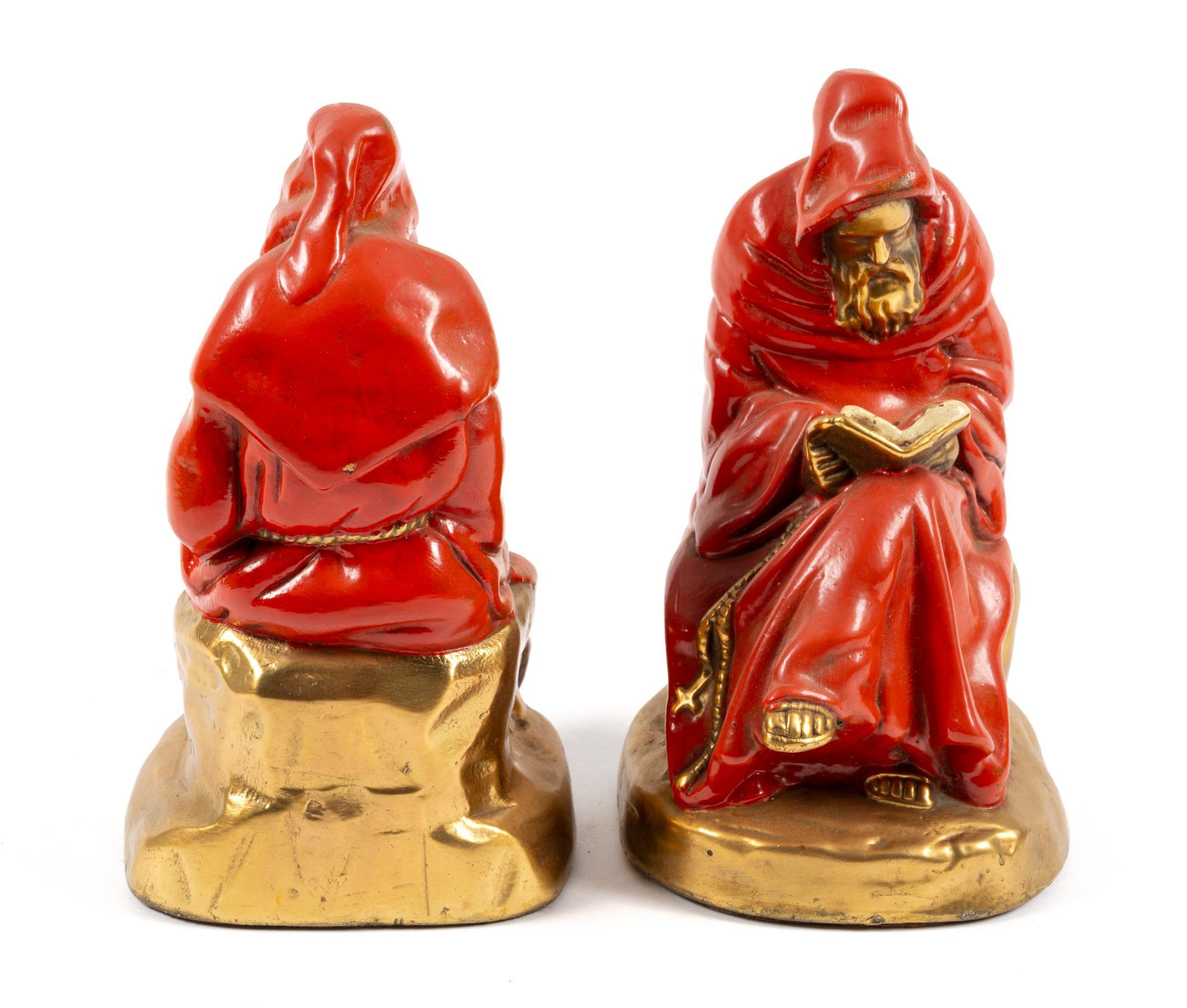 4 Sets of Bookends Incl. Marion Bronze Company