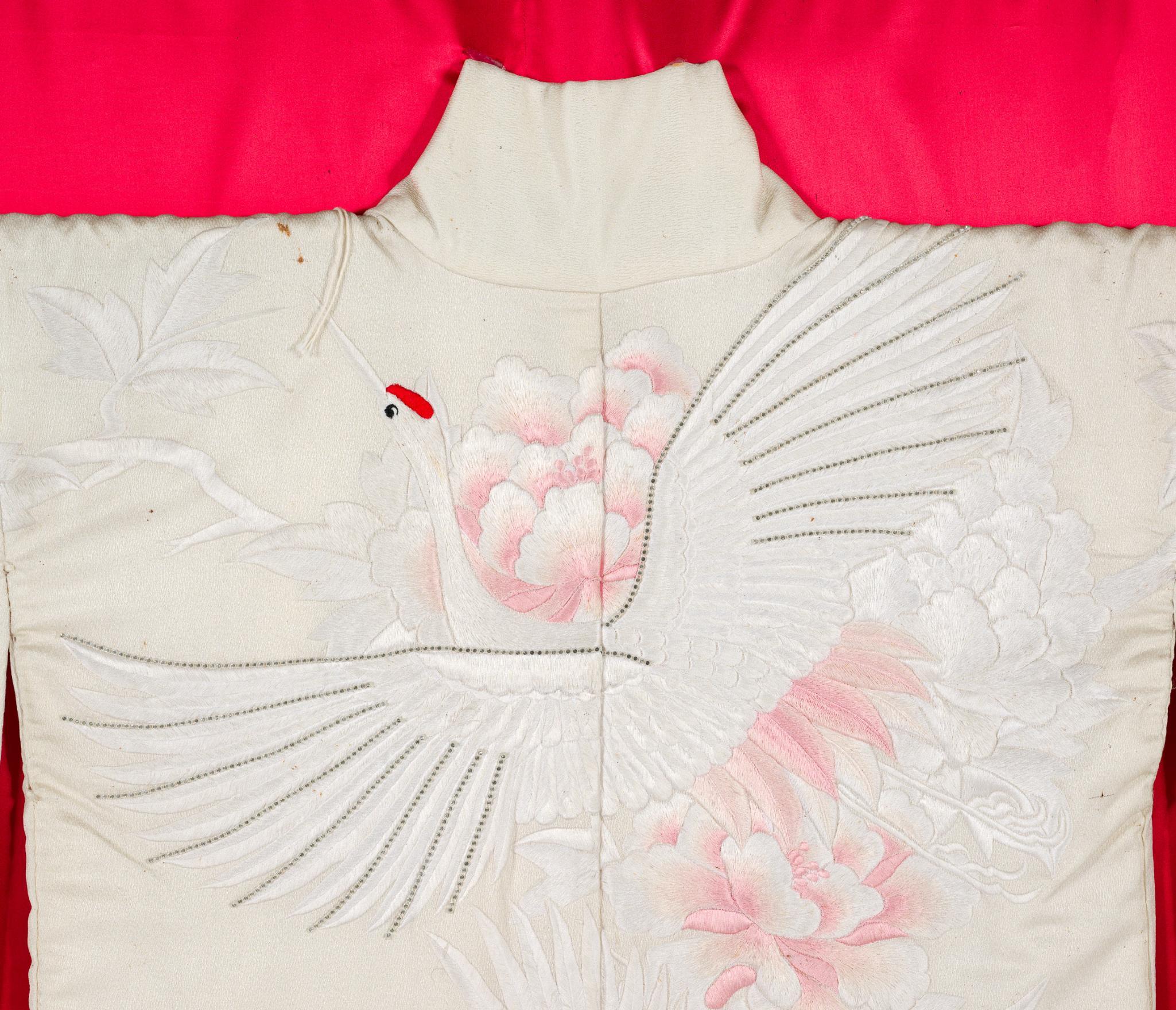 Japanese Silk Bridal Kimono in Display