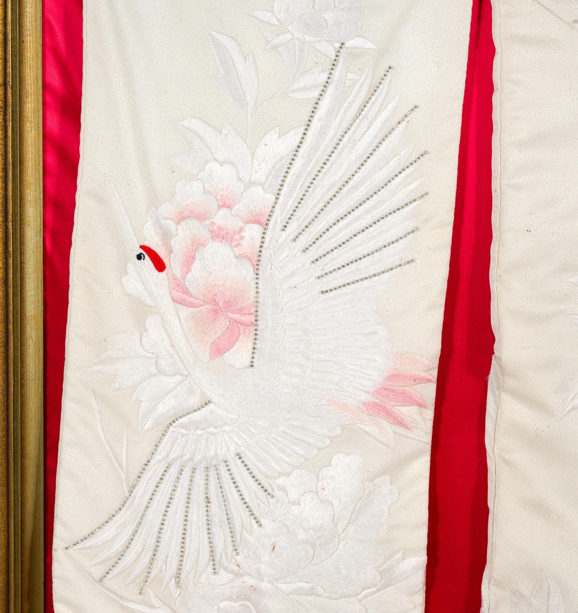 Japanese Silk Bridal Kimono in Display