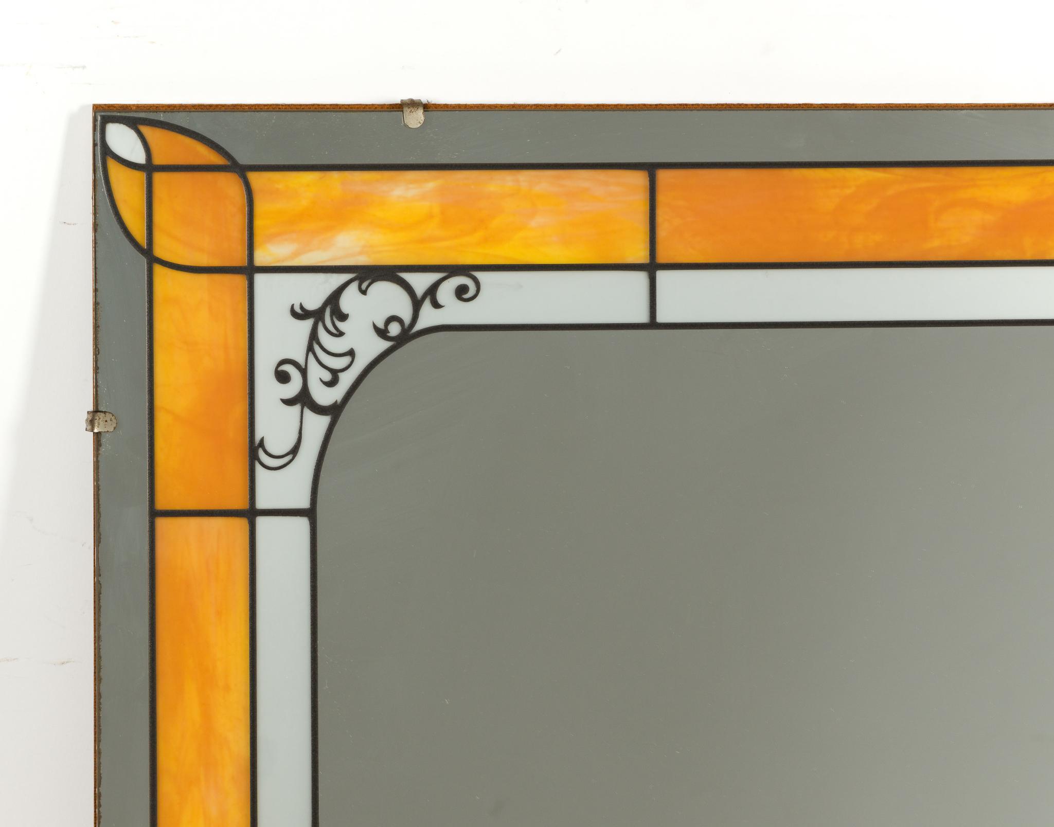 Faux Stained Glass Mirror