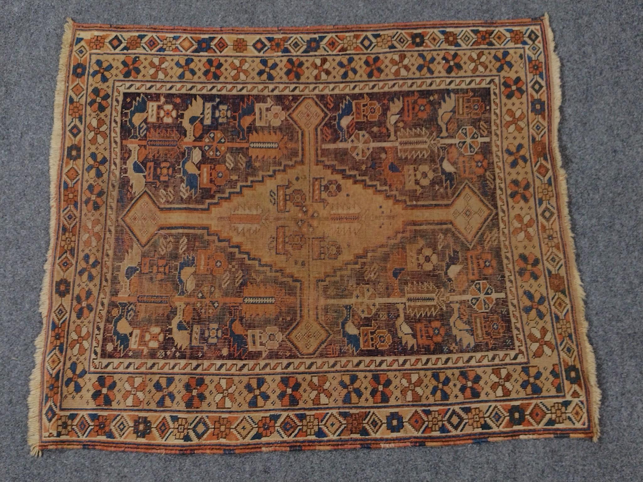 Persian Tribal Accent Rug