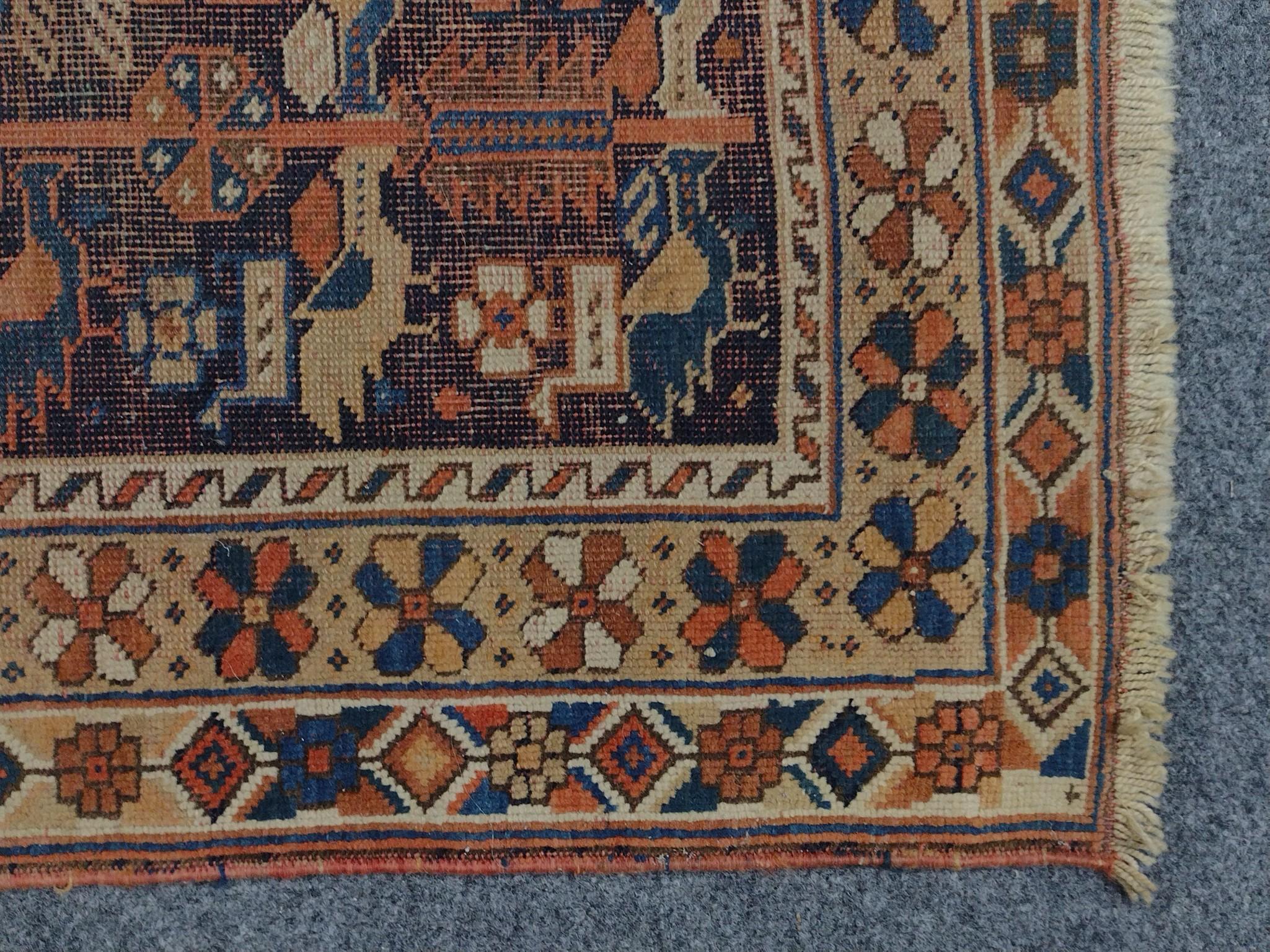 Persian Tribal Accent Rug