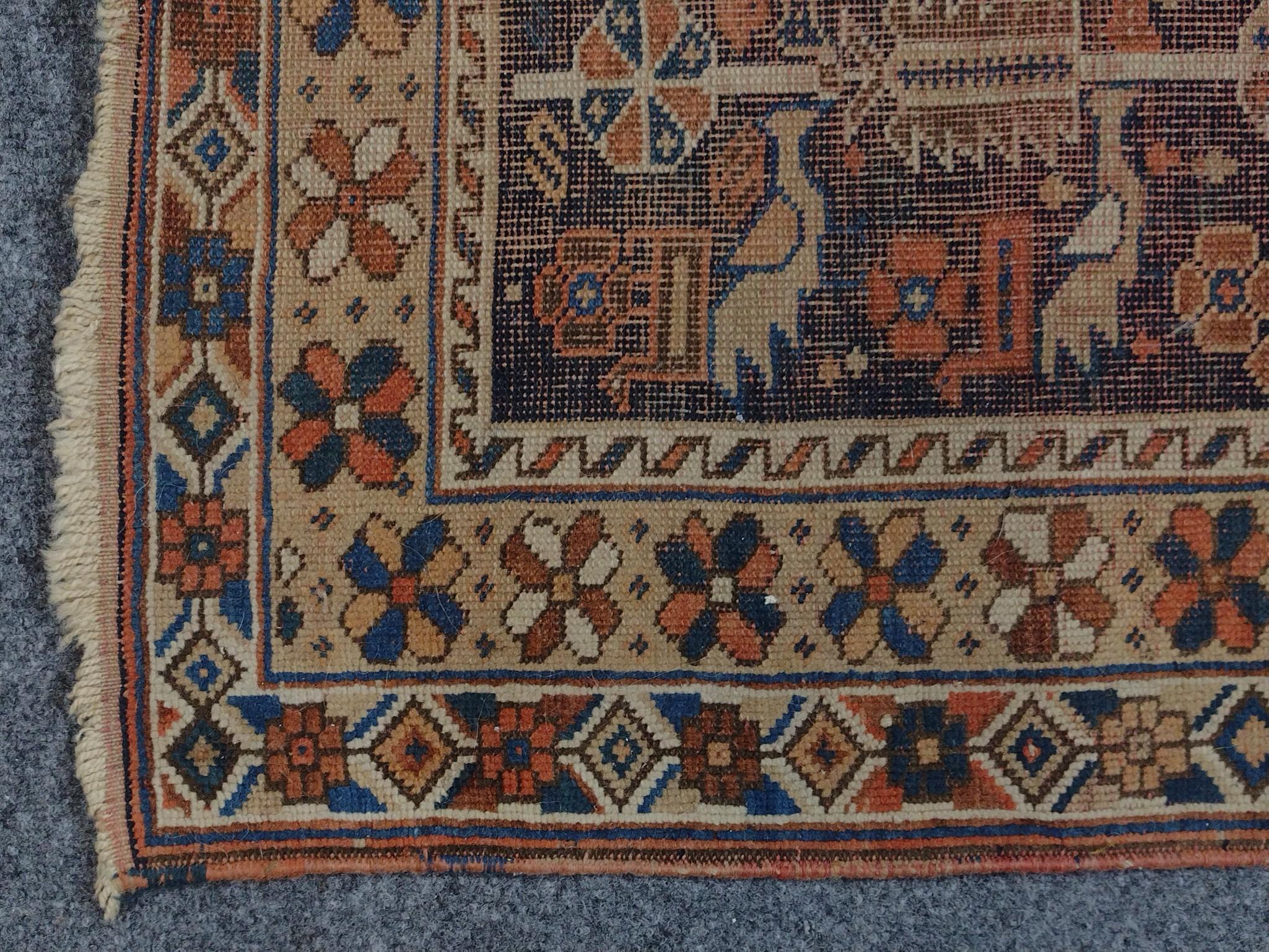 Persian Tribal Accent Rug