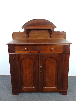 Antique Victorian Jelly Cupboard. 45-1/2" wide X 18" deep X 60" high. Has some scratches.